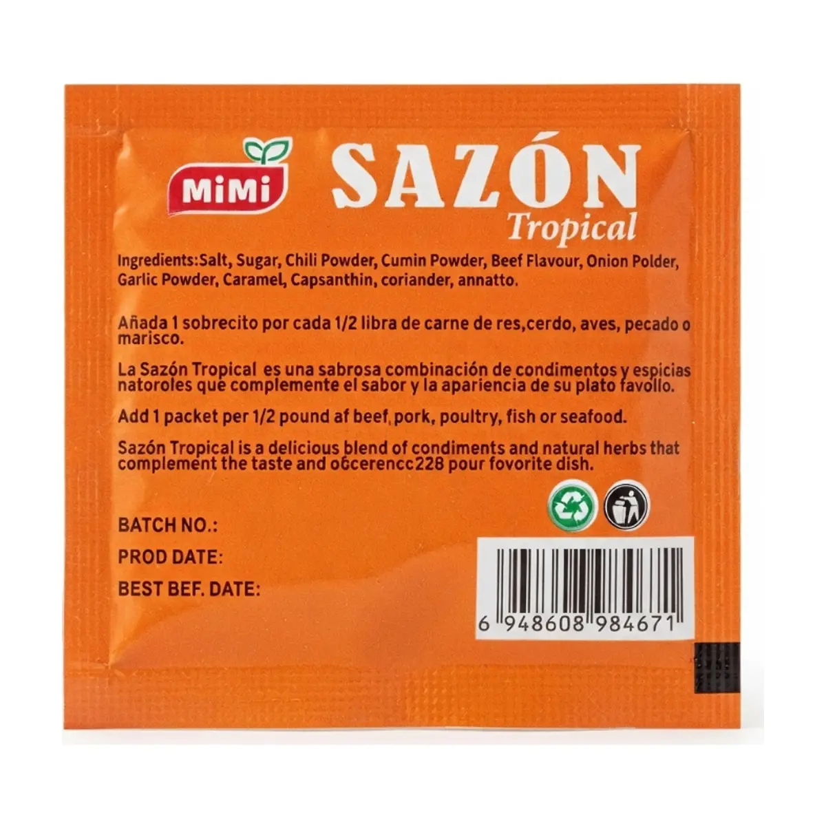 Sazón con Culantro y Achiote Mimi (5 g) - Thumbnail 2