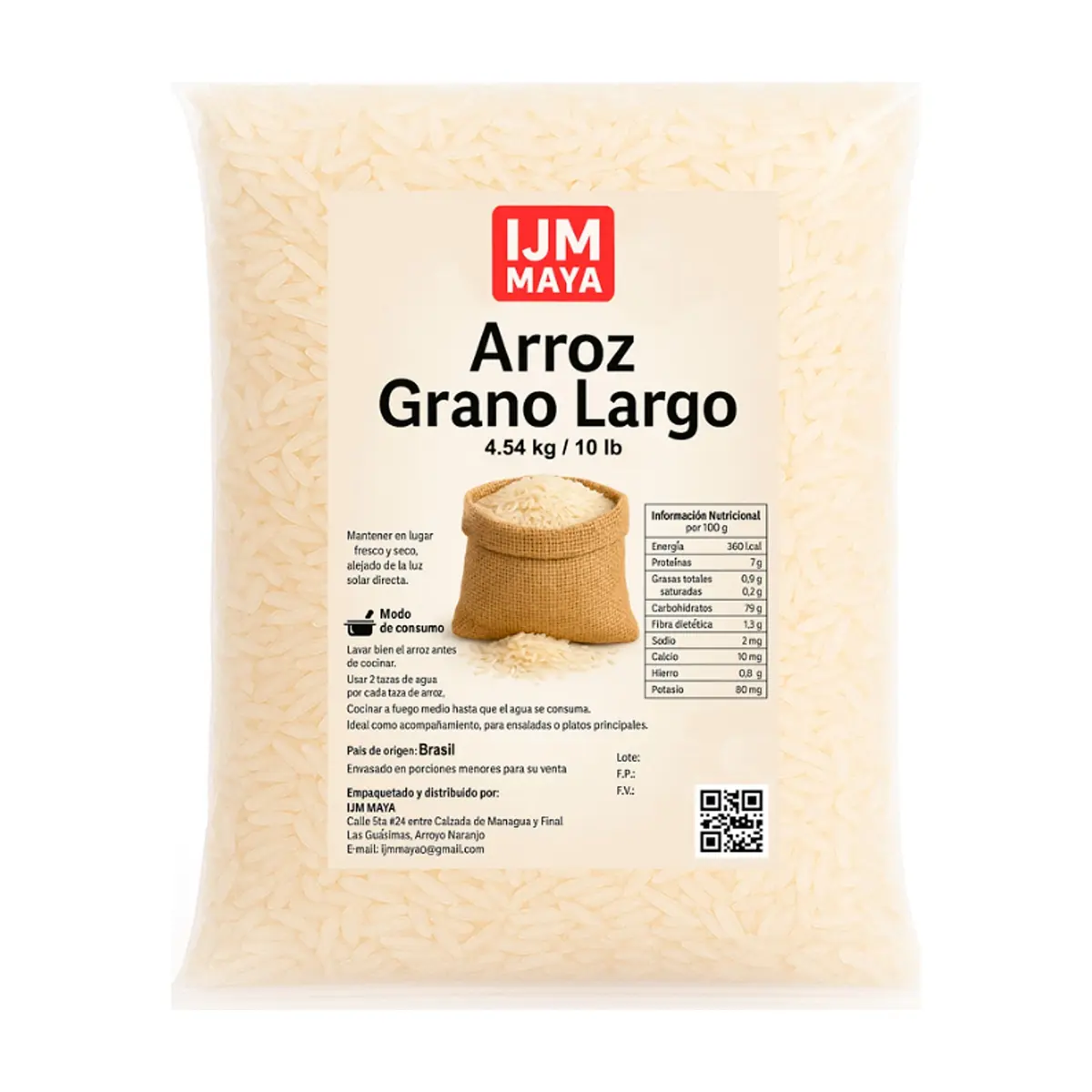 Arroz grano largo IJM Maya (4.54 kg / 10 lb) - Thumbnail 6