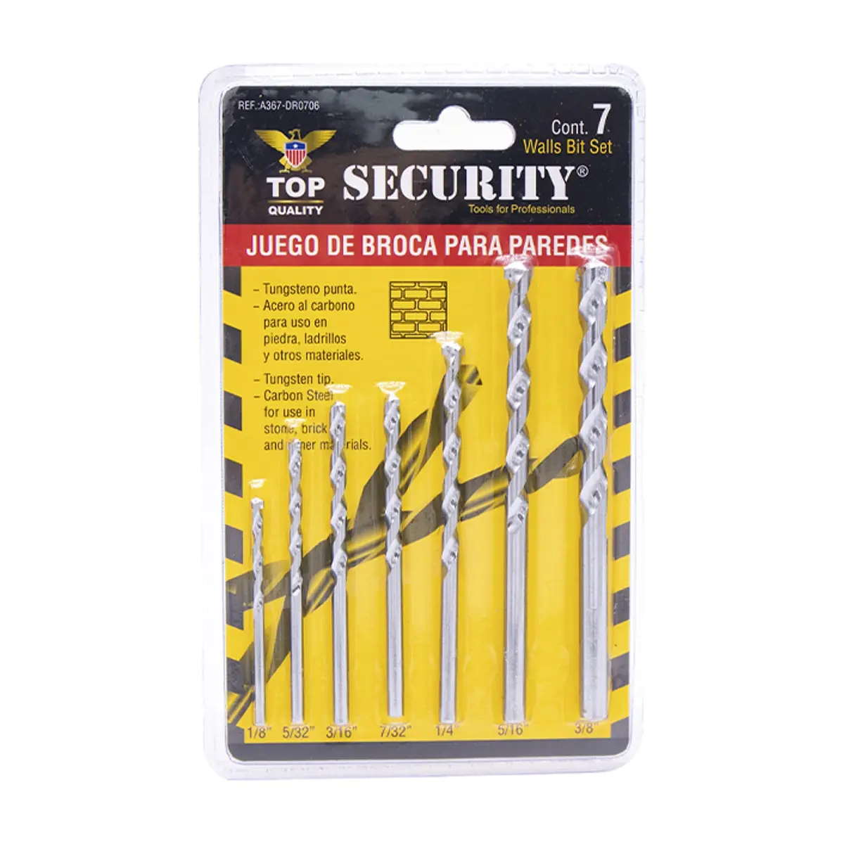 Juego de broca para concreto Security