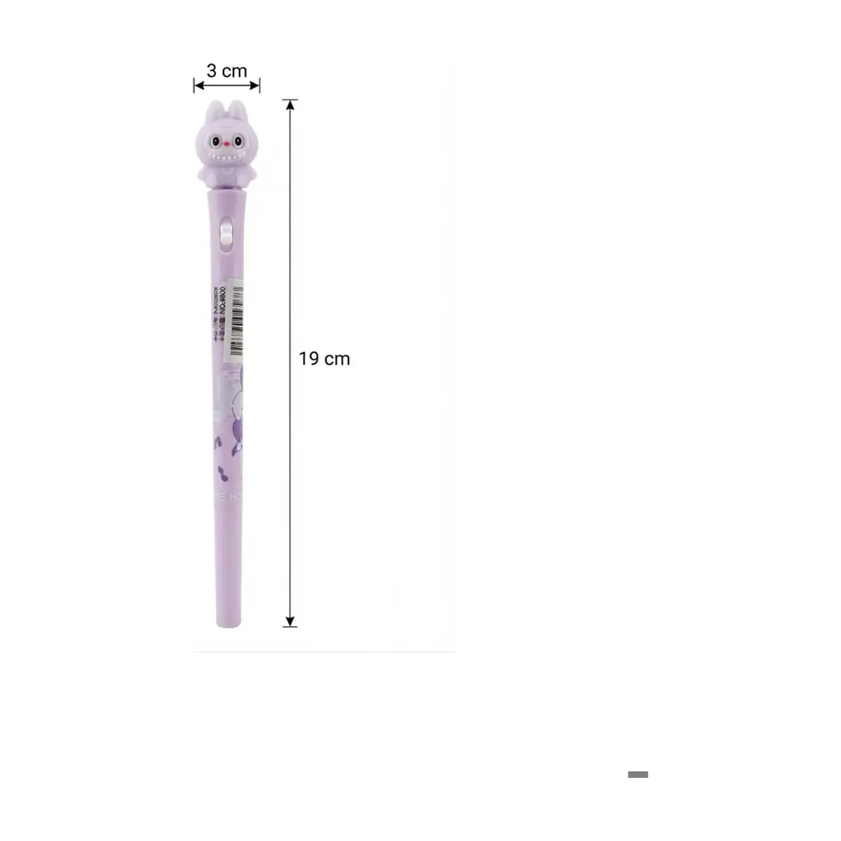 Bolígrafo de gel morado diseño de Labubu Gutza - Miniatura 2