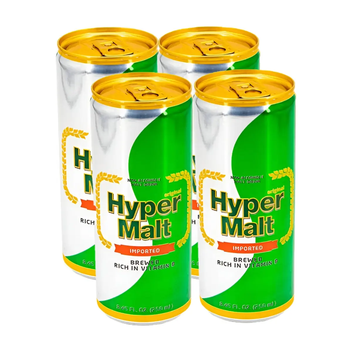 Malta sin alcohol Hyper Malt (4 x 250 ml)