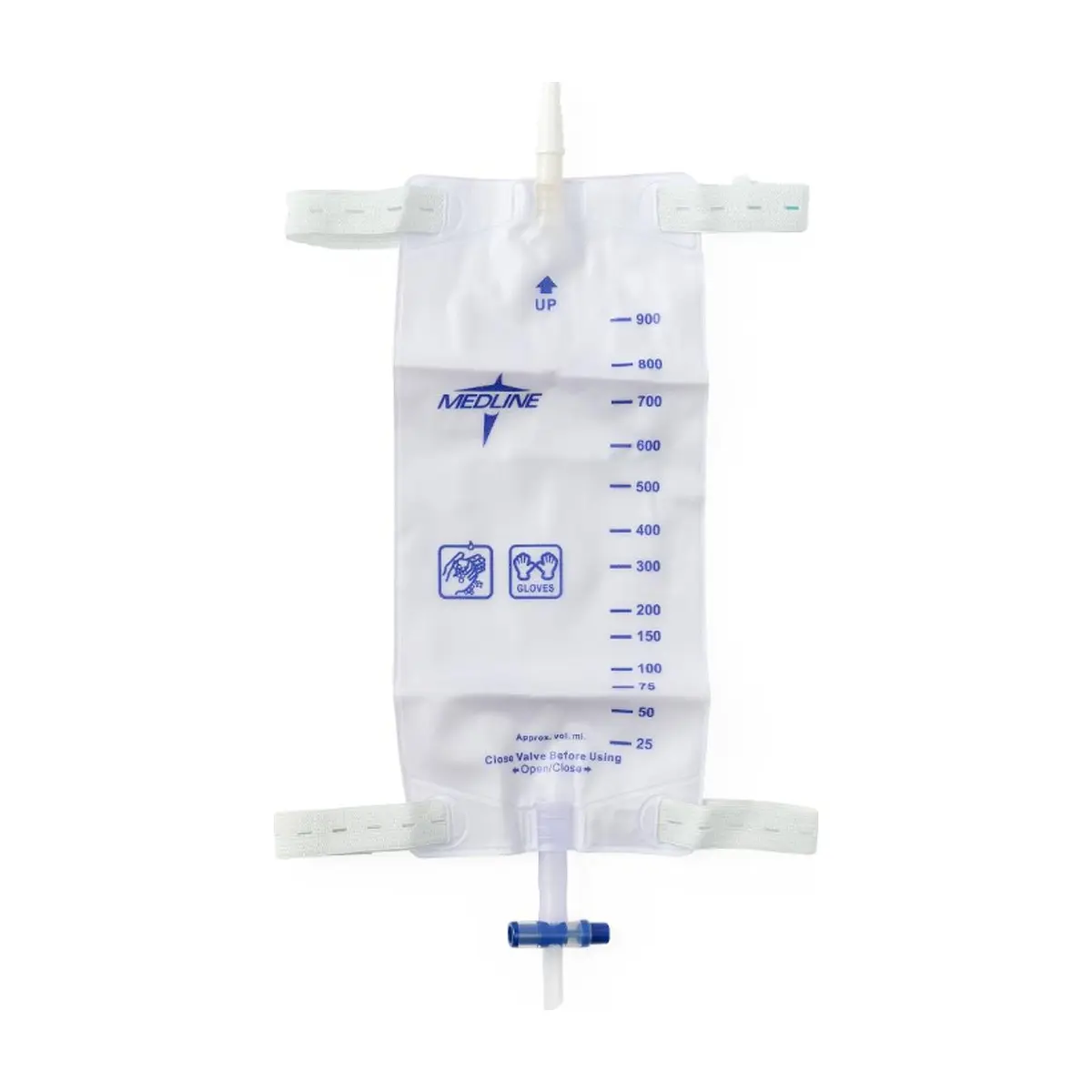 Bolsa colectora de orina con tela en la parte posterior para la pierna 900 ml / 32 oz Medline - Thumbnail 5