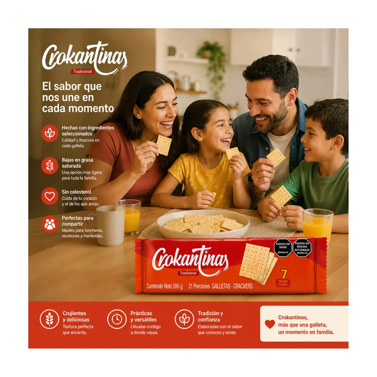 Galletas saladas Crokantinas (595 g / 1.31 lb) - Thumbnail 5