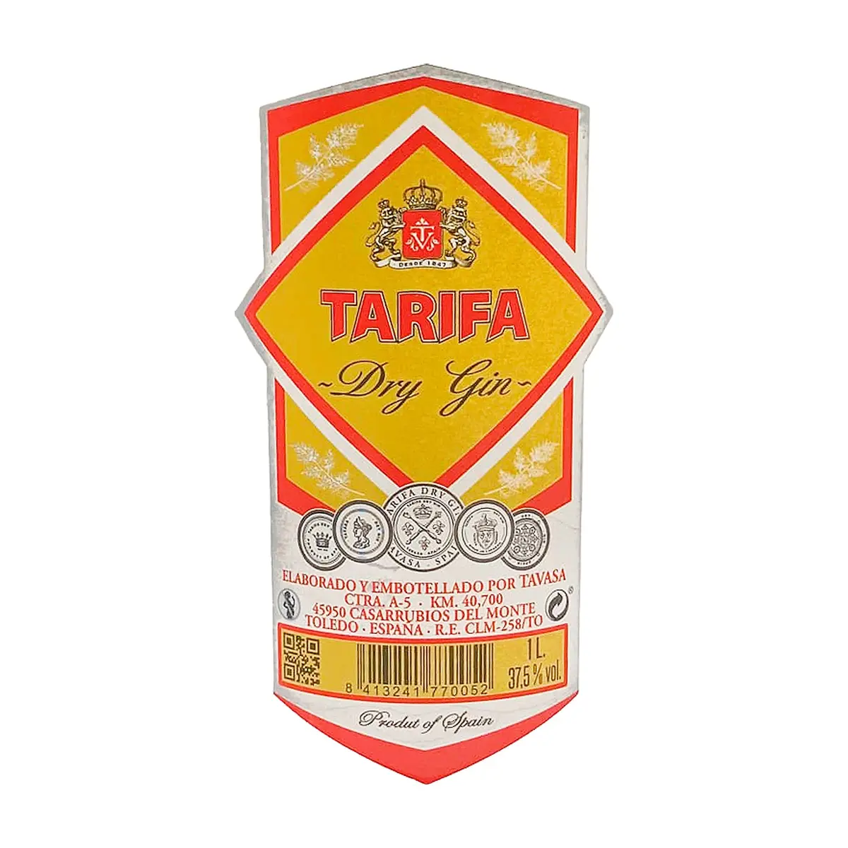 Ginebra seca Tarifa (1 L) - Thumbnail 3
