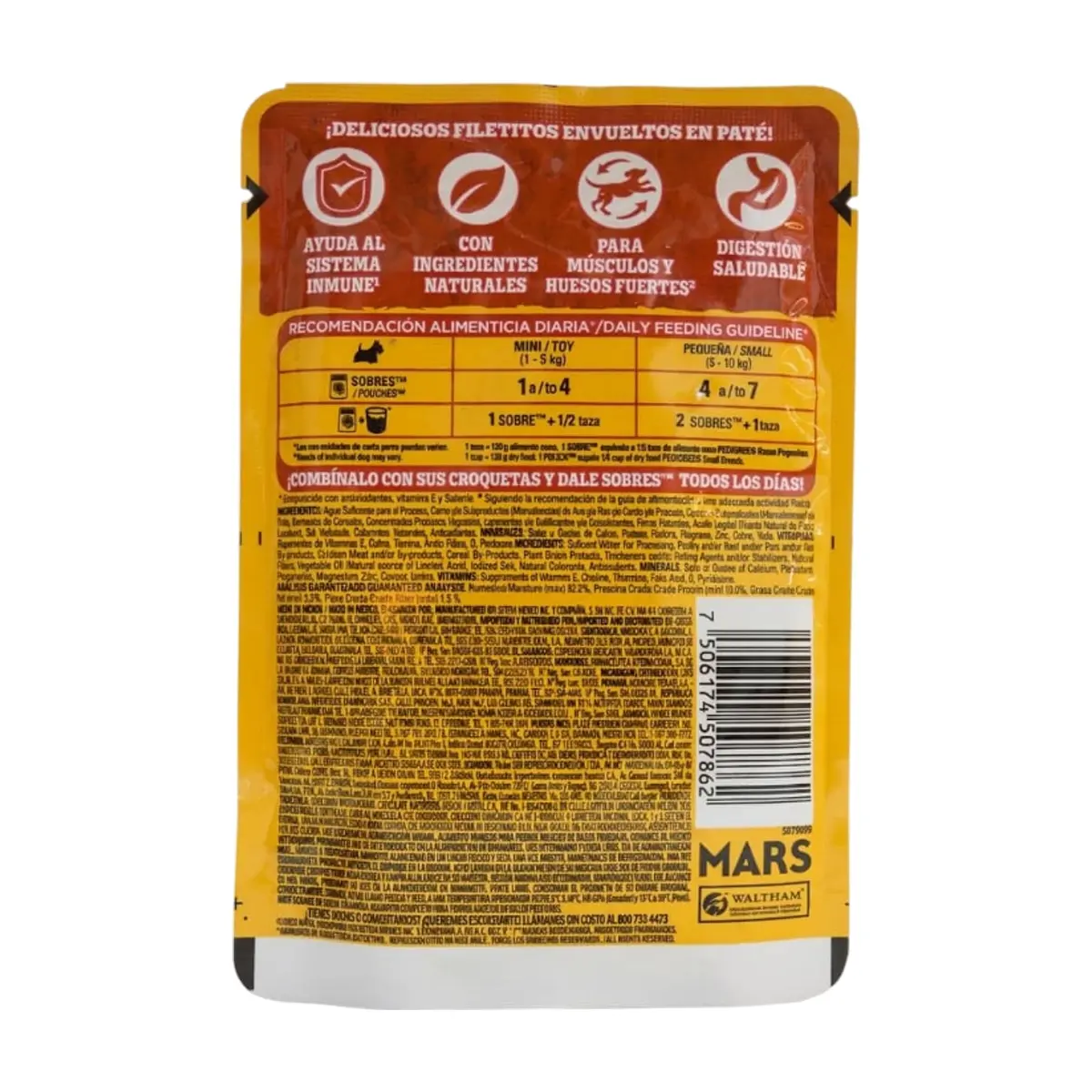 Pollo en paté para perros adultos de razas pequeñas Pedigree (85 g / 2.99 oz) - Thumbnail 2