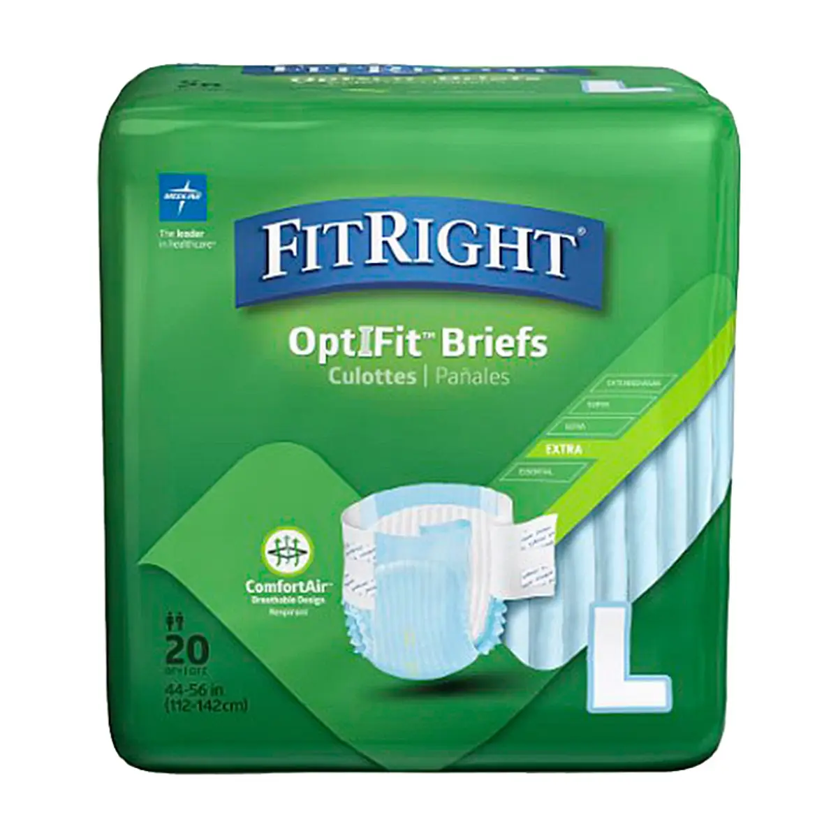 Culeros desechables para adultos talla L Fit Right (20 U) - Thumbnail 2