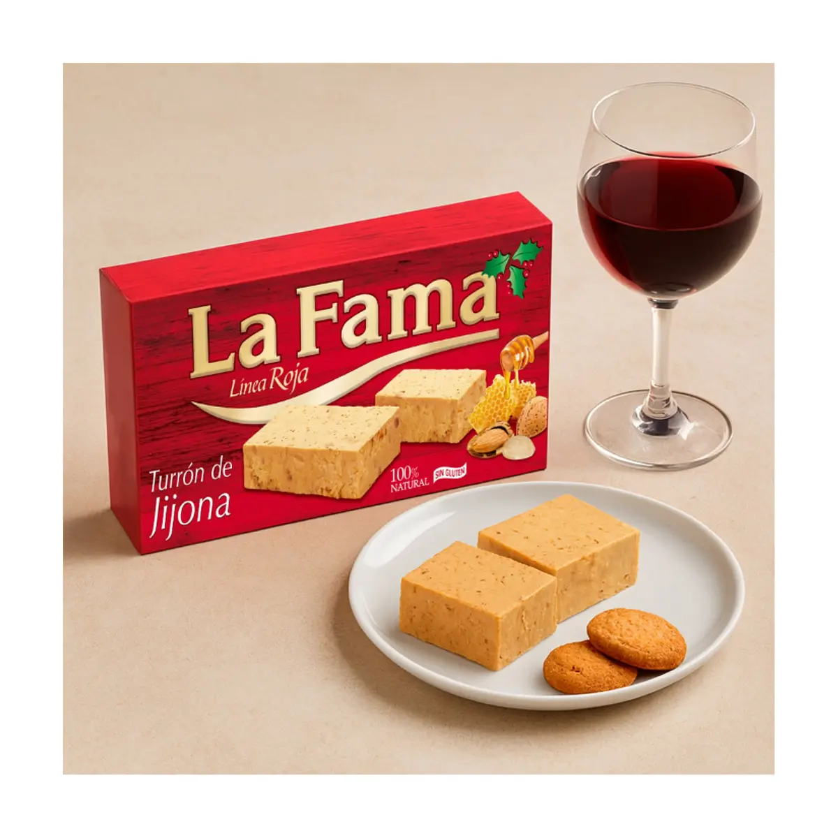 Turrón de Jijona La Fama (3 x 150 g / 5.3 oz) - Miniatura 2