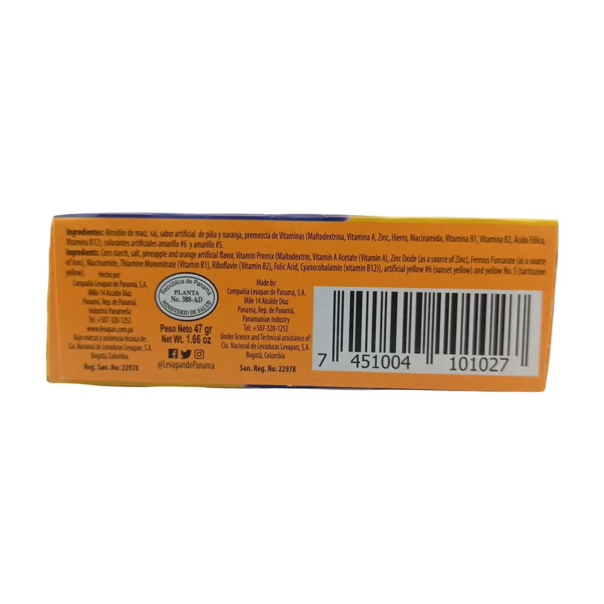Crema de maicena de naranja piña Levapan (47 g / 1.66 oz) - Thumbnail 2