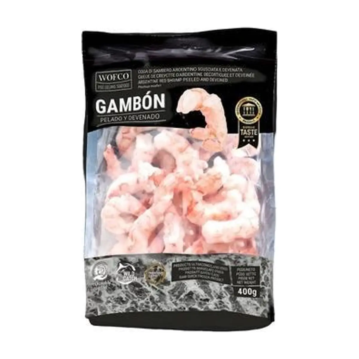 Cola de Langostino Pelada y Desvenada Bolsa (400g) WOFCO