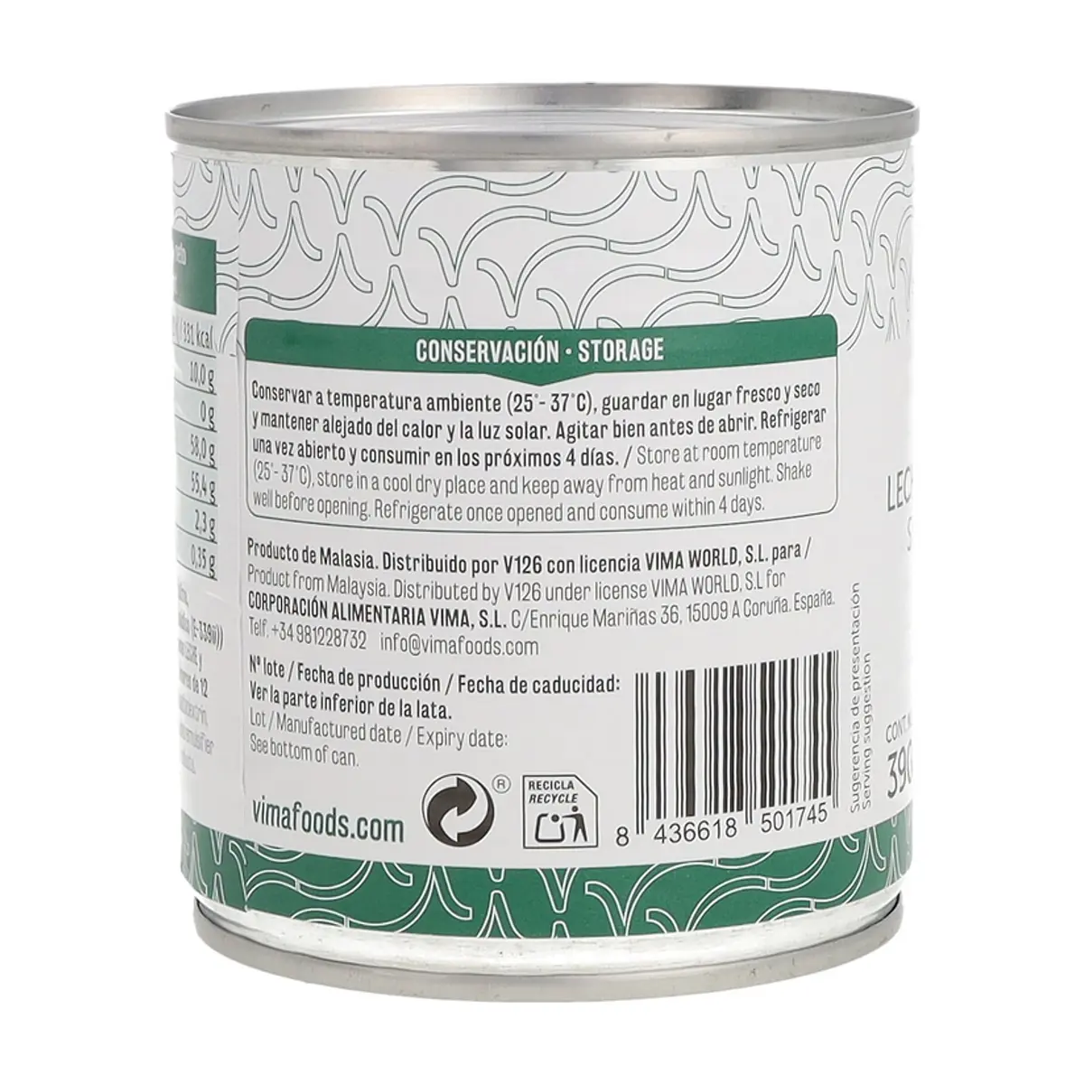 Leche condensada azucarada Vima Foods (390 g / 13.8 oz) - Miniatura 3