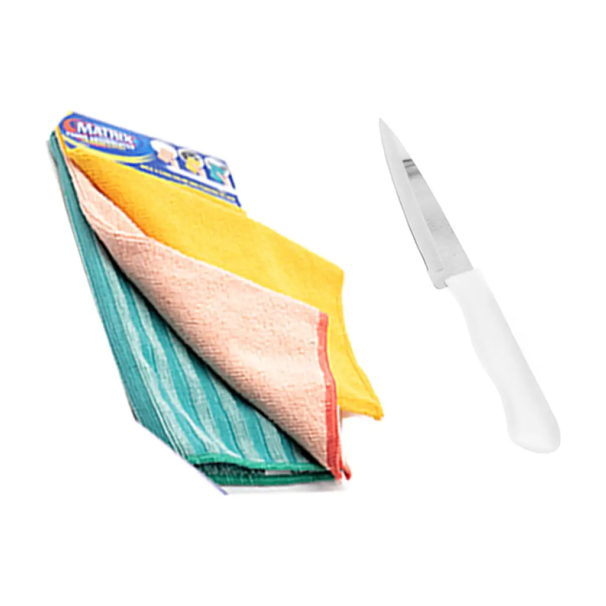 Combo para el hogar toalla microfibra + cuchillos
