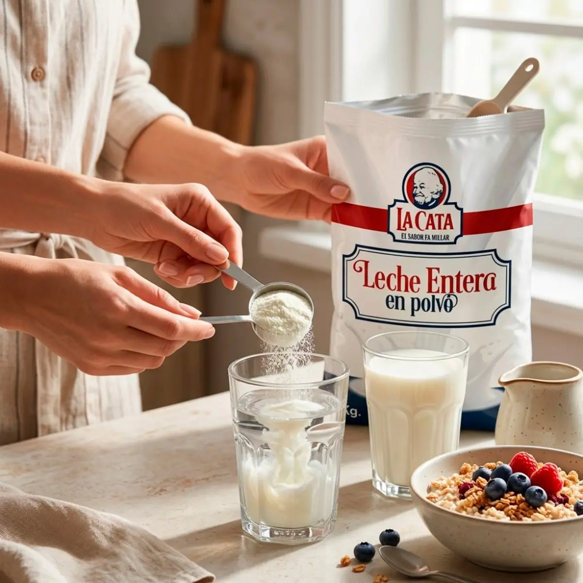 Leche en polvo entera La Cata (1 kg / 2.20 lb) - Thumbnail 5
