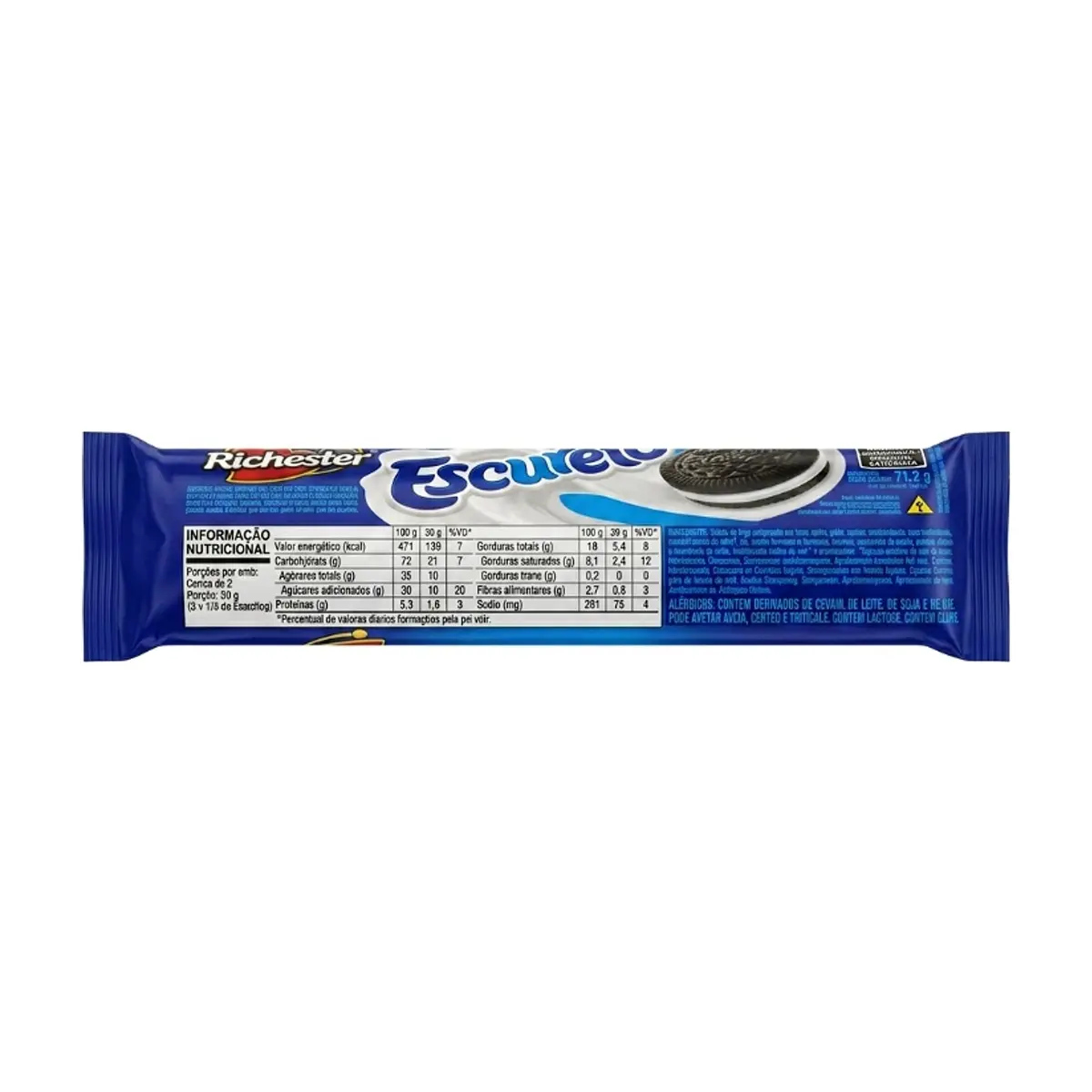 Galletas de chocolate con relleno sabor a vainilla Richester (71.2 g / 2.51 oz) - Thumbnail 2