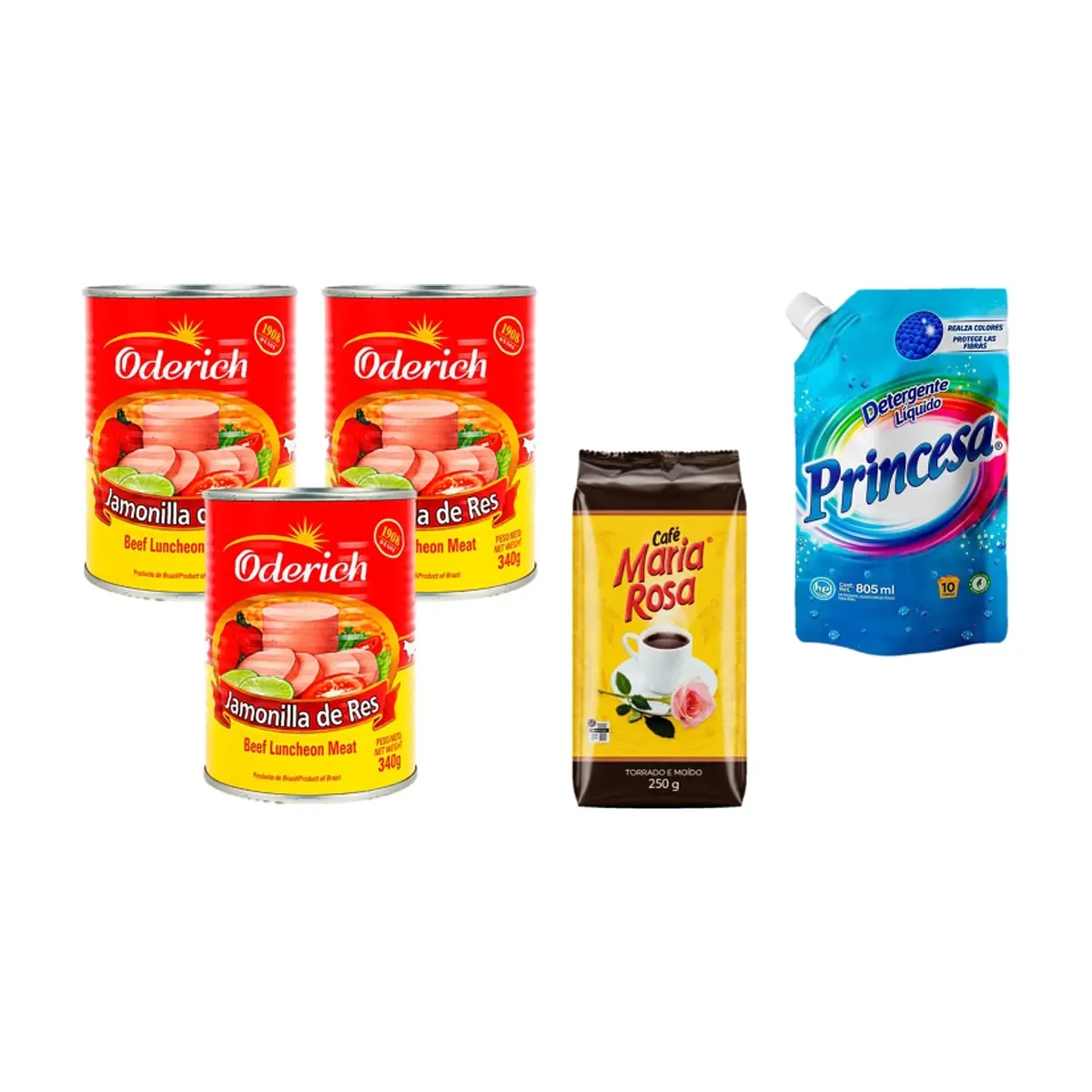 Combo mixto (jamonilla, café y detergente)