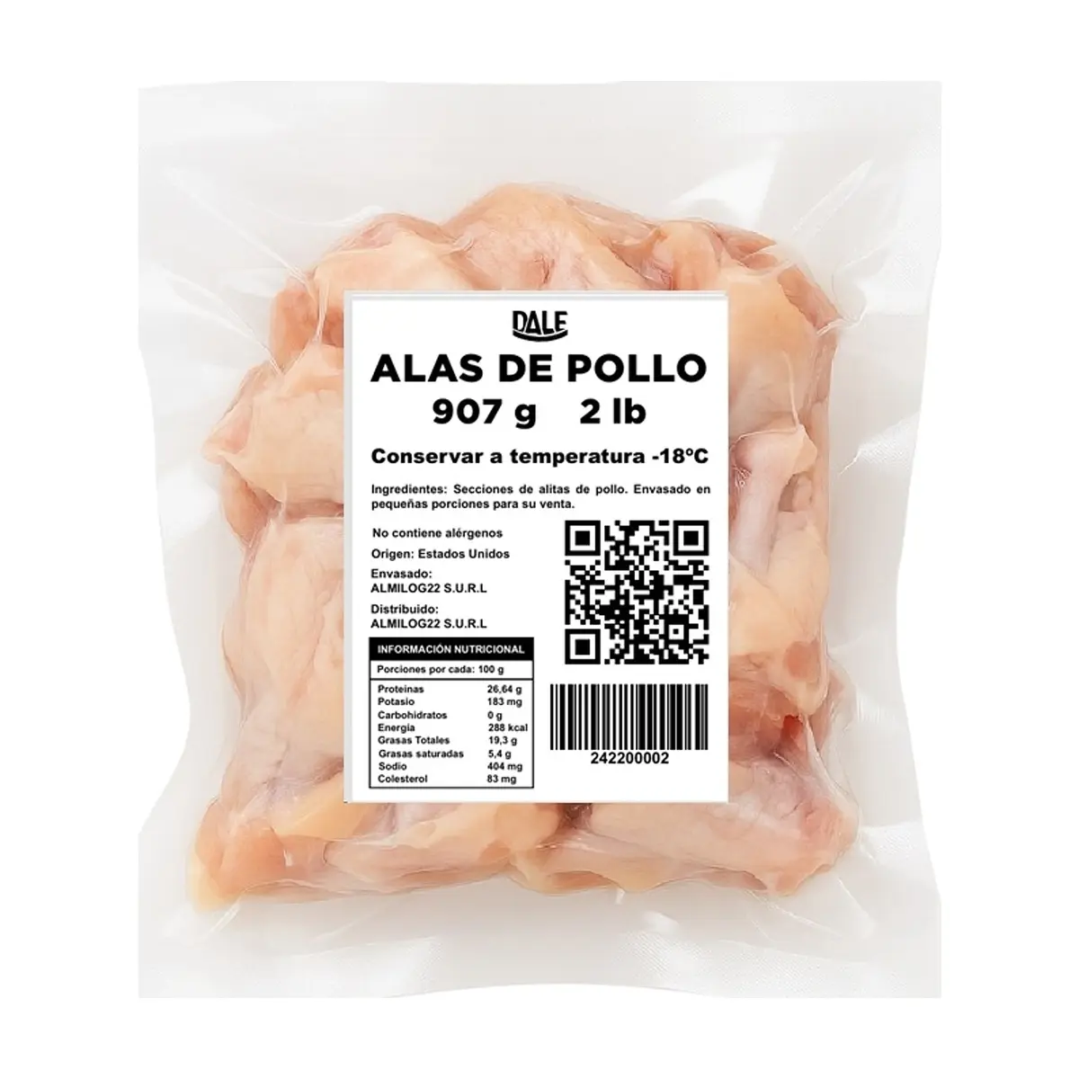 Alas de pollo Dale (907 g / 2 lb) - Thumbnail 2