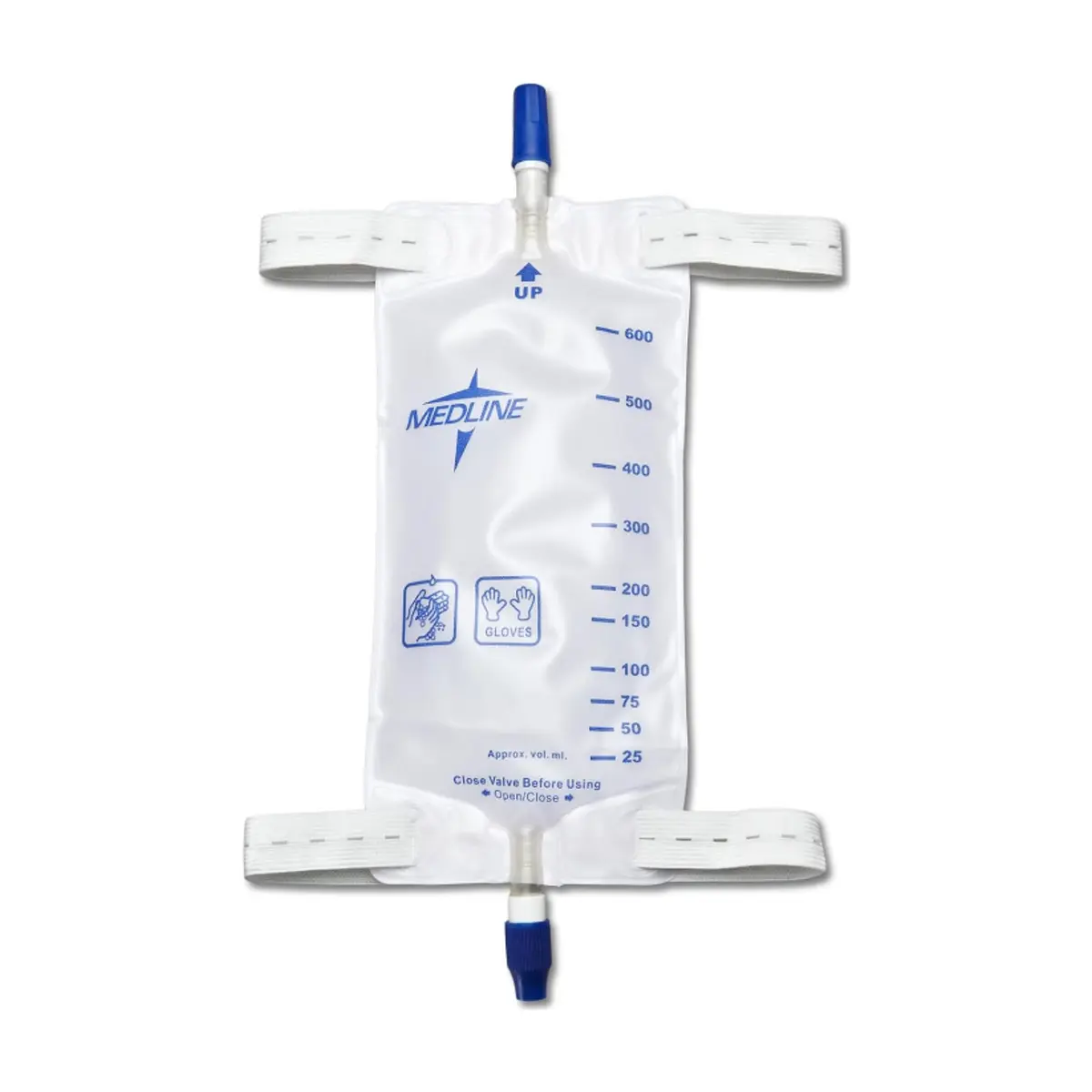 Bolsa colectora de orina con tela en la parte posterior para la pierna 900 ml / 32 oz Medline - Thumbnail 6