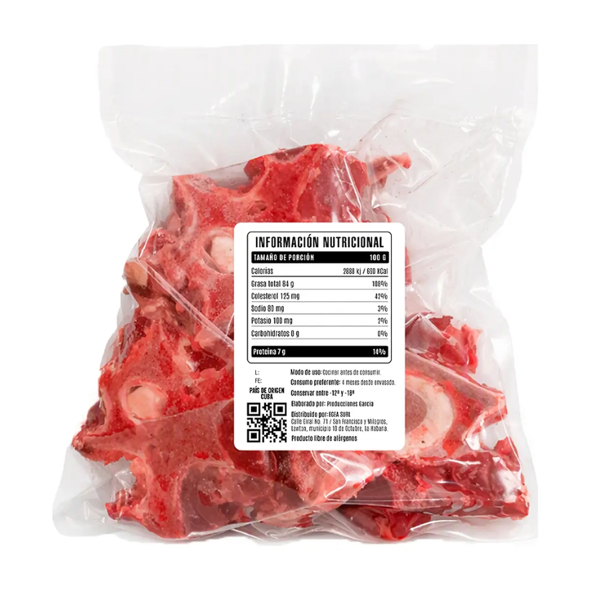 Hueso de cogote de res Cosecha Real (1.36 kg / 3 lb) - Thumbnail 2