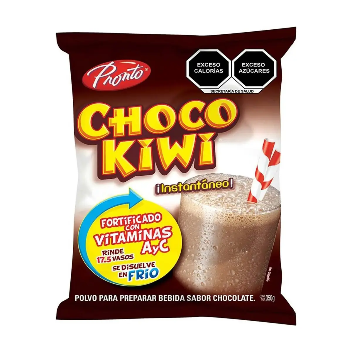 Polvo para preparar bebida sabor chocolate Choco Kiwi Pronto (350 g / 12.35 oz)