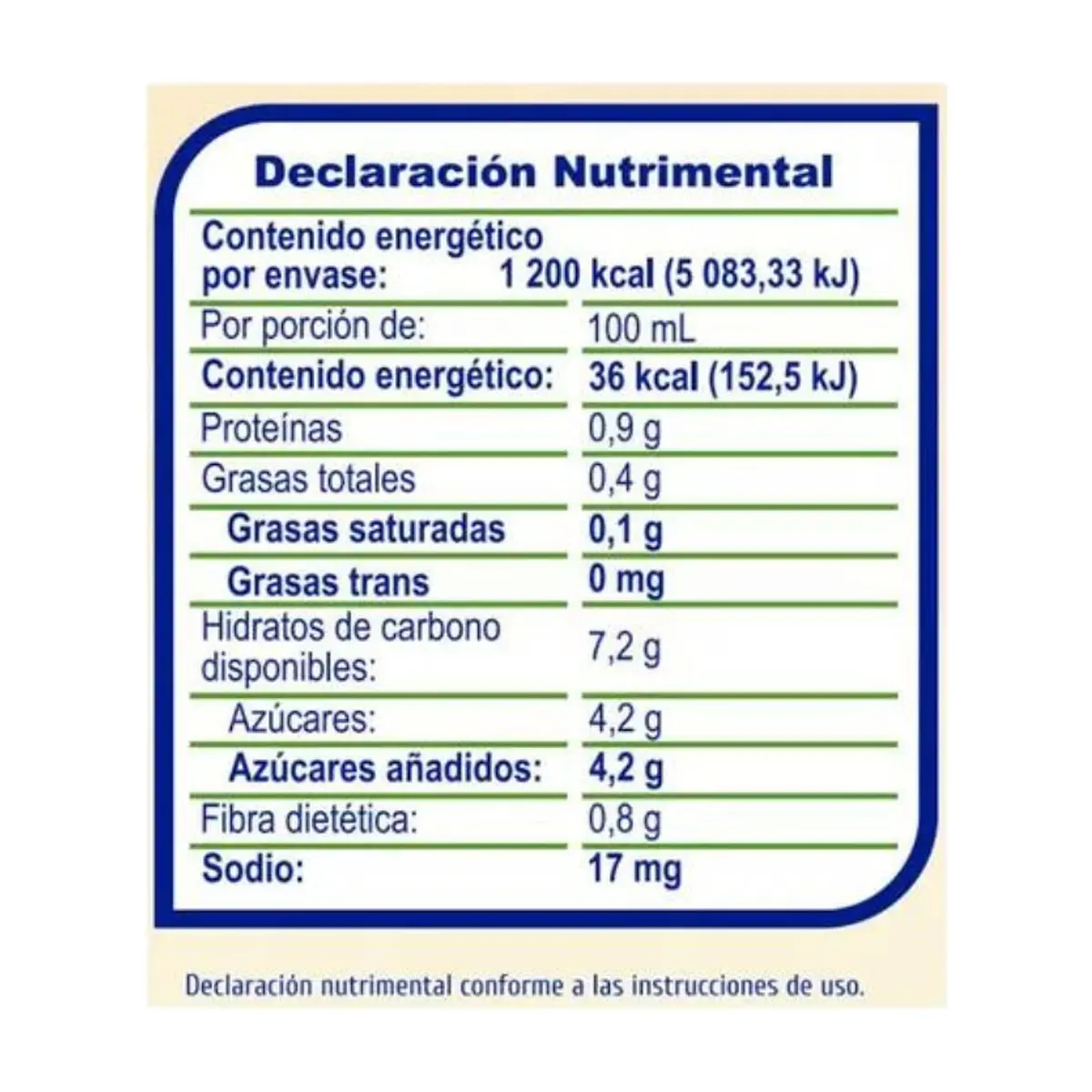 Avena en polvo sabor capuchino Bueno (400 g / 14.1 oz) - Miniatura 3