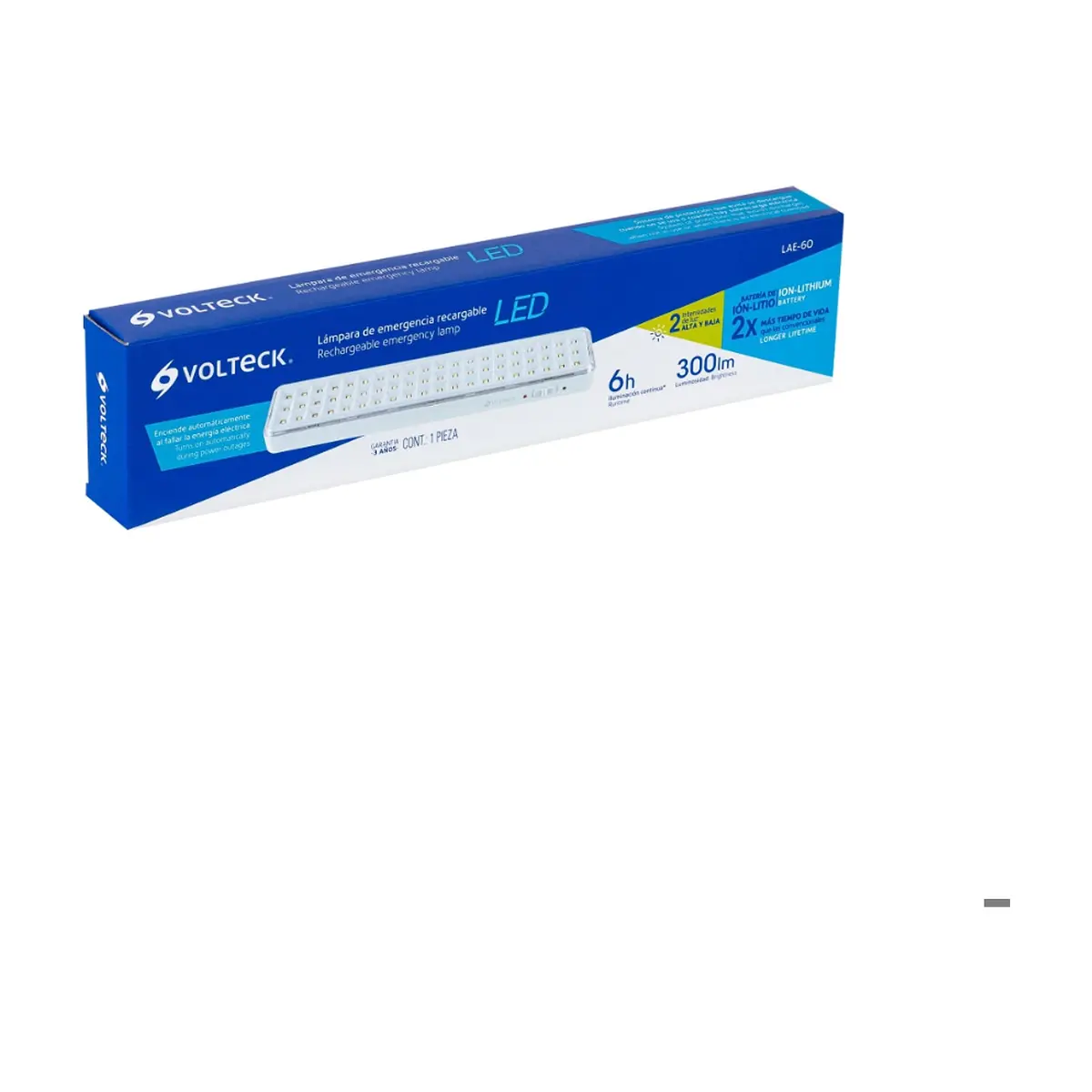 Lámpara LED recargable de emergencia Volteck 43008 - Miniatura 3