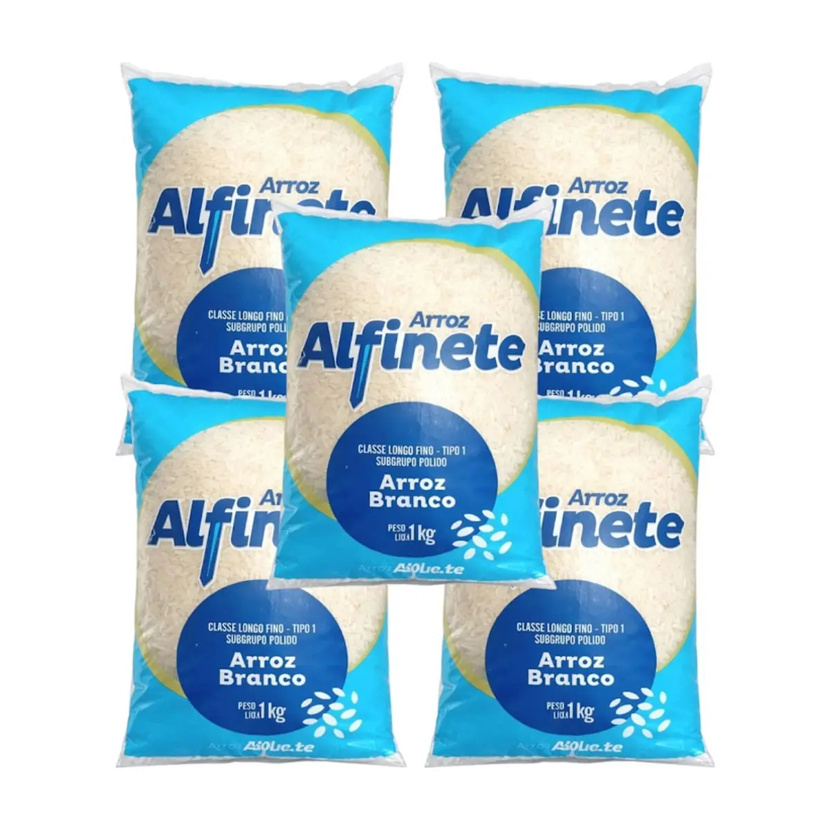Arroz blanco Alfinete (5 x 1 kg / 2.2 lb) - Miniatura 1