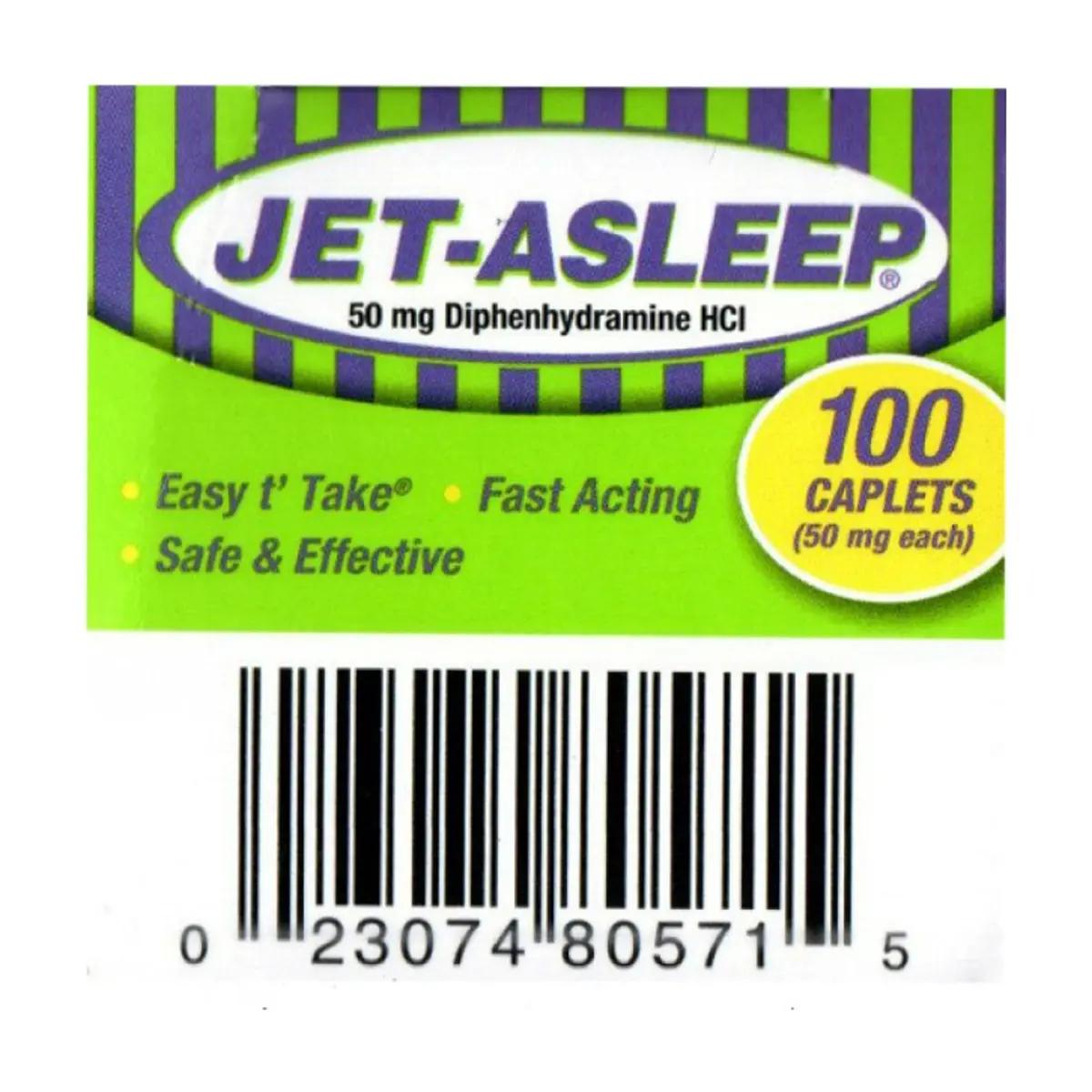 Difenhidramina HCl 50 mg JET-ASLEEP (100 cápsulas) - Thumbnail 2