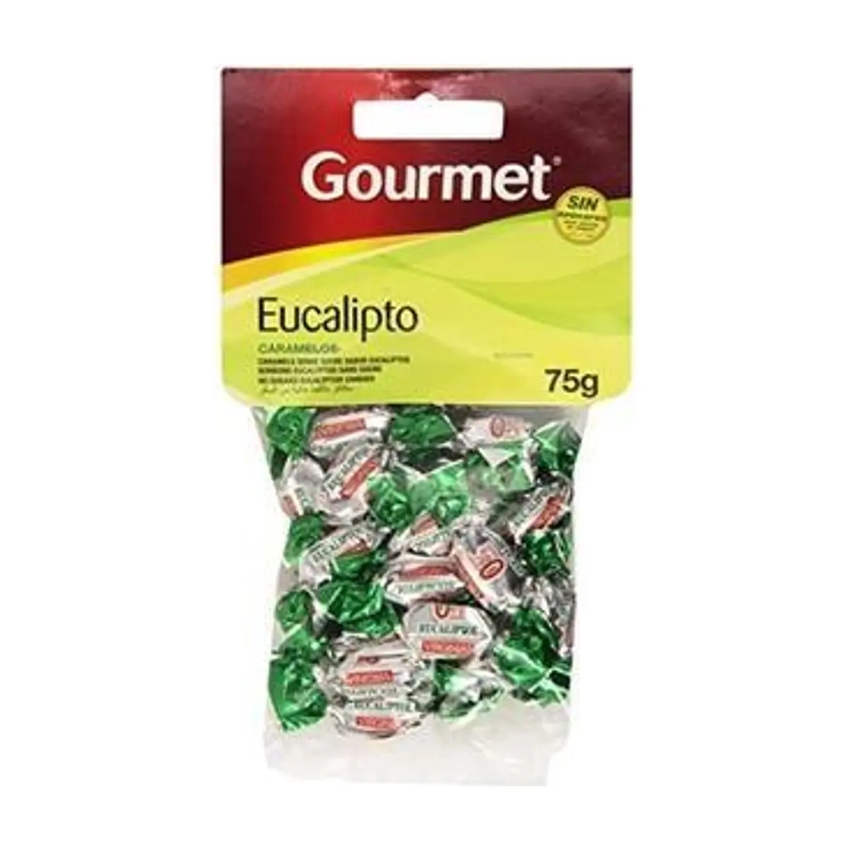 Caramelo Gourmet Eucalipto sin Azúcar (75 gr) MENTOL