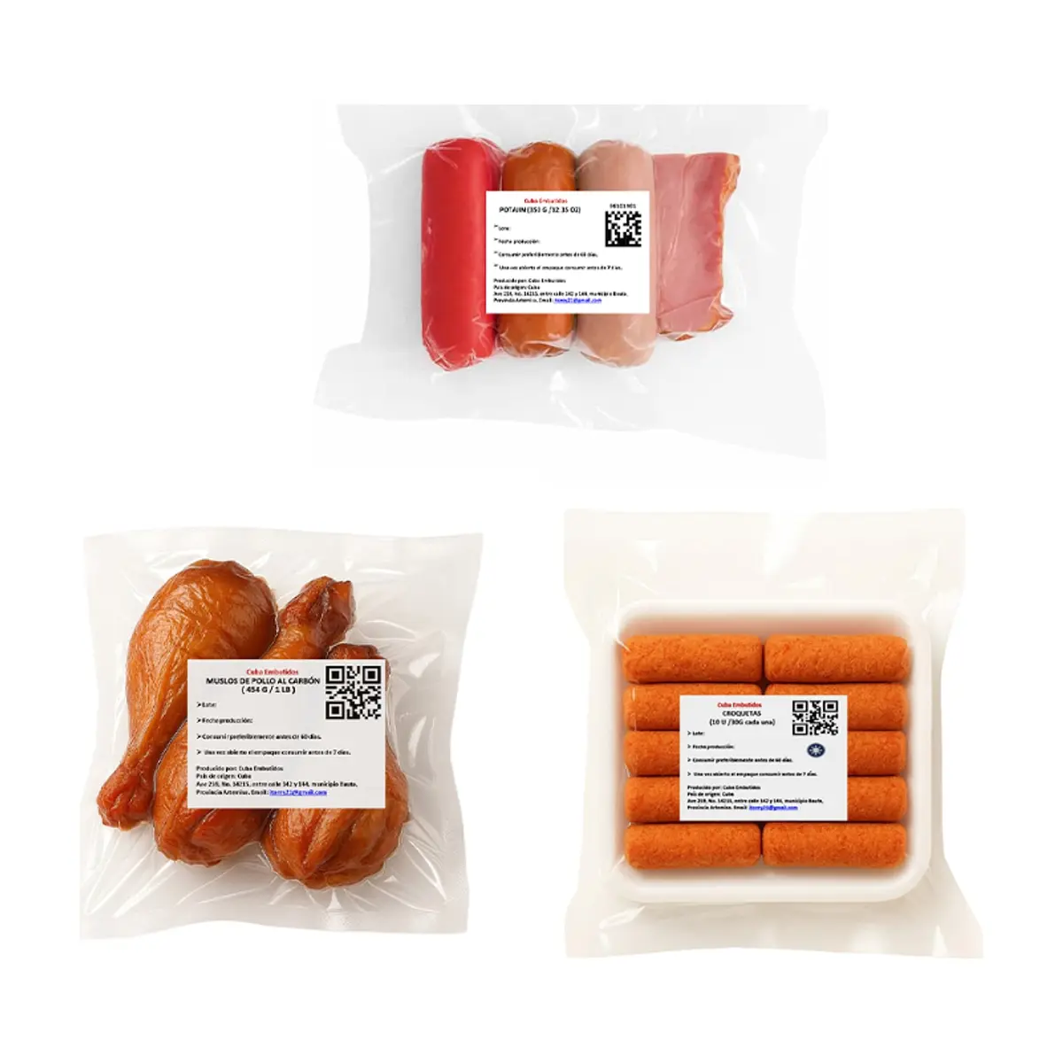 Muslos de pollo al carbon + croquetas de jamon + potajin - Thumbnail 2