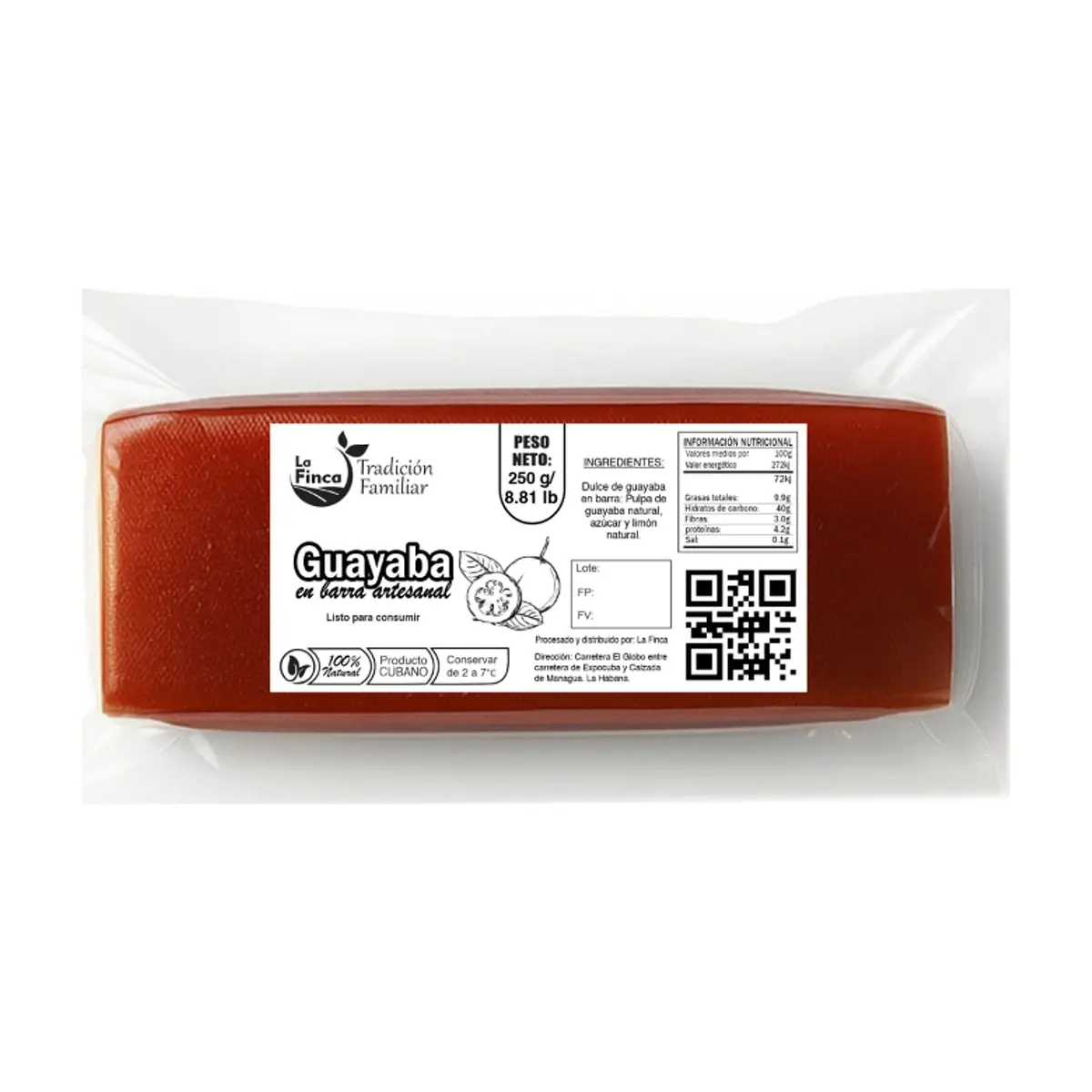 Barra de guayaba artesanal La Finca (250 g / 8.81 oz) - Thumbnail 2