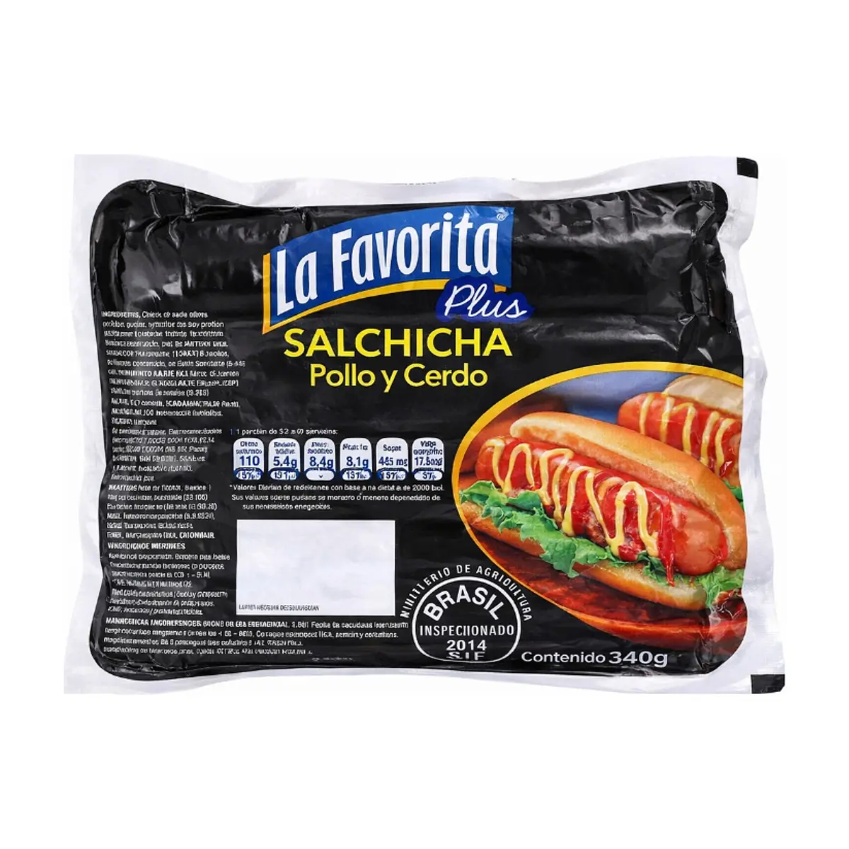 Salchichas de pollo y cerdo La Favorita (12 x 340 g / 12 oz) - Miniatura 2