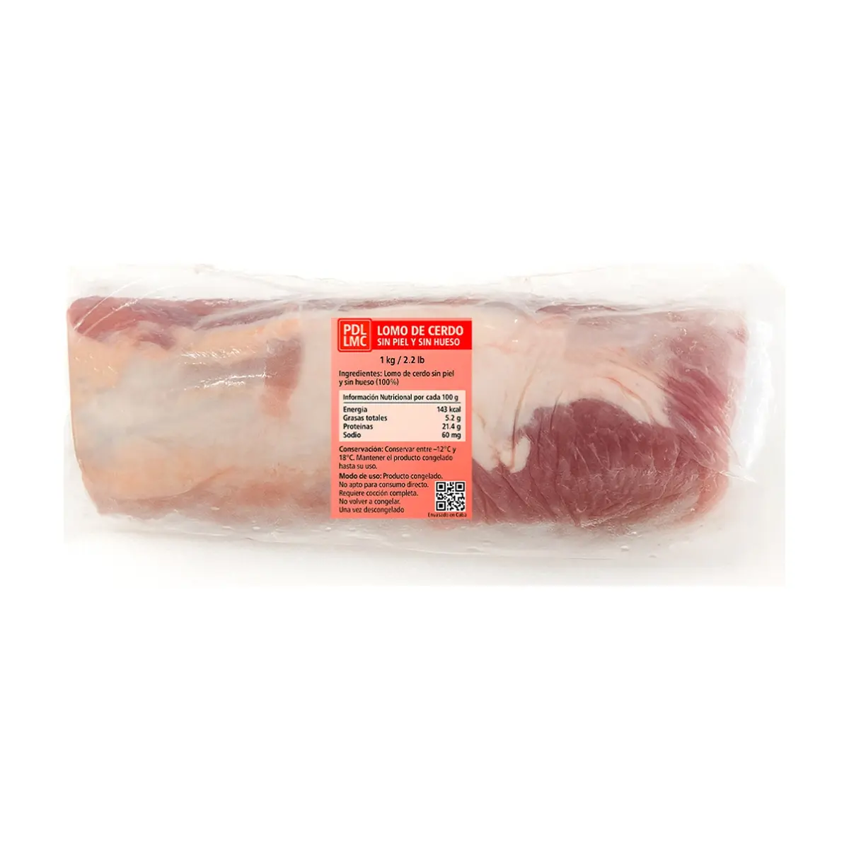 Lomo de cerdo sin piel y sin hueso PDL LMC (1 kg / 2.2 lb) - Thumbnail 2