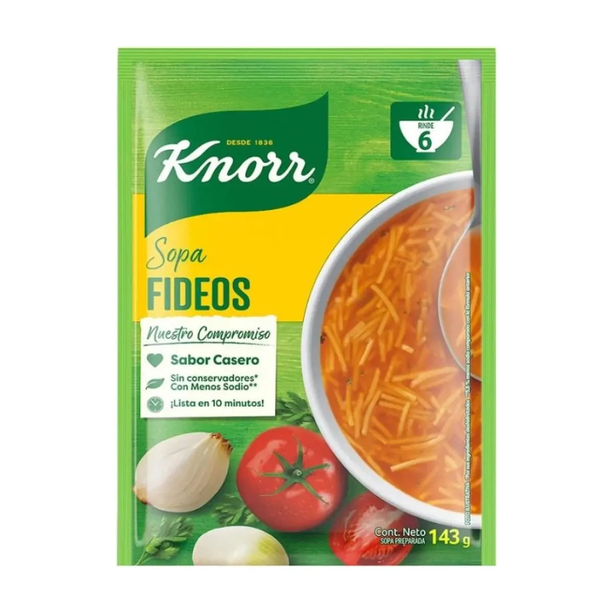 Sopa de fideos Knorr (143 g / 5.04 oz)