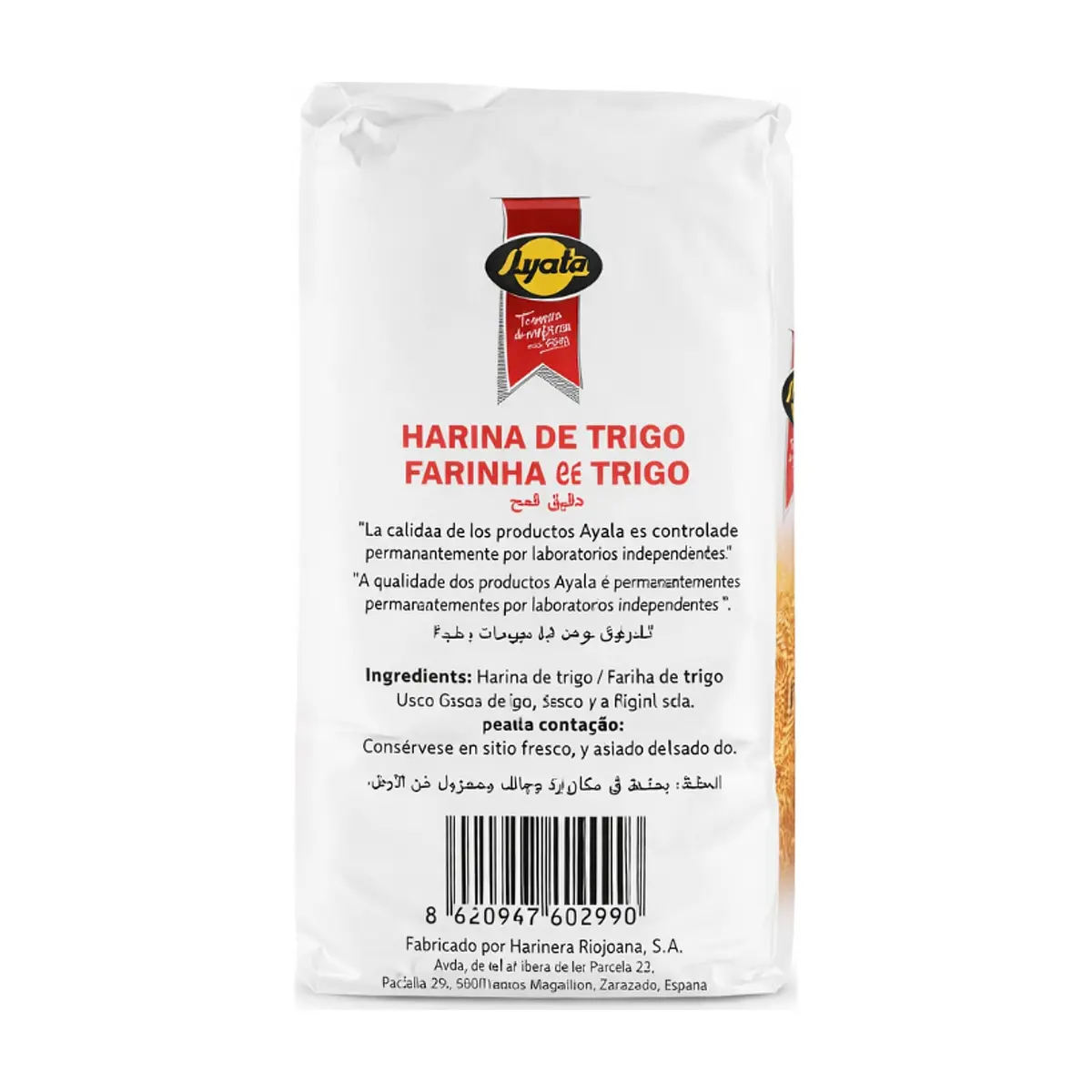 Harina de trigo Ayala (3 x 1 kg / 2.2 lb) - Miniatura 2