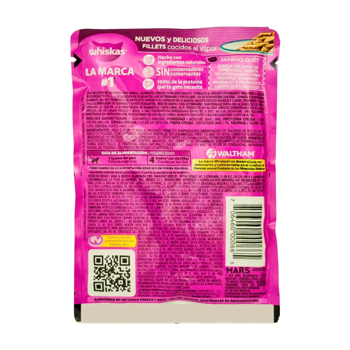 Comida para gatos adulto sabor fillets de atún Whiskas (85 g / 3 oz) - Miniatura 7