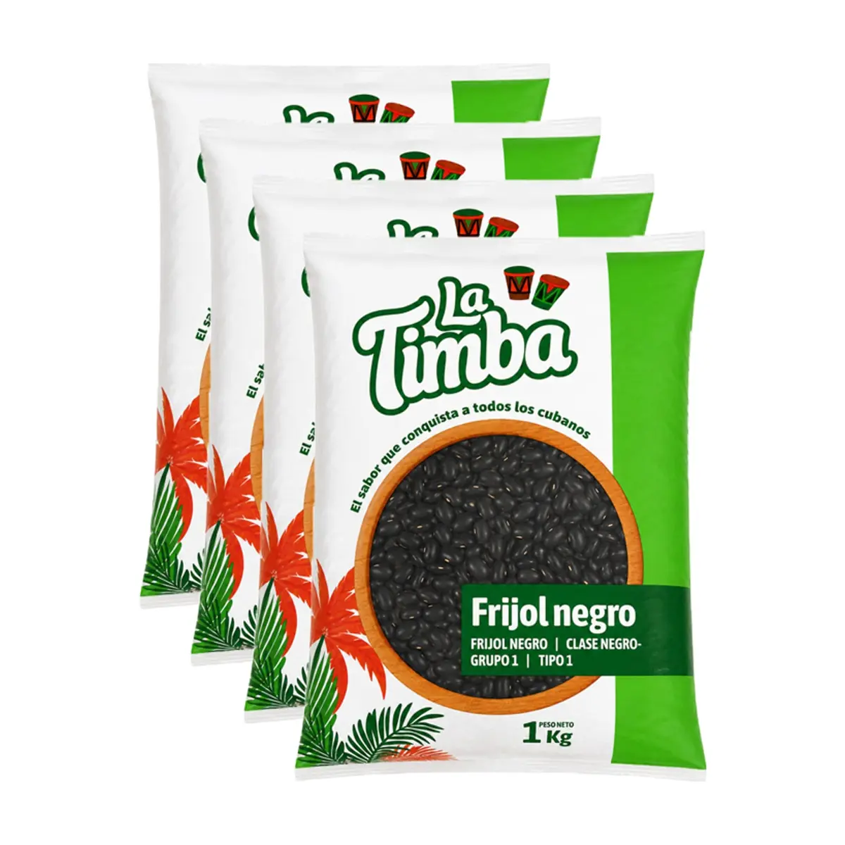 Frijoles negros La Timba (4 x 1 kg / 2.2 lb)