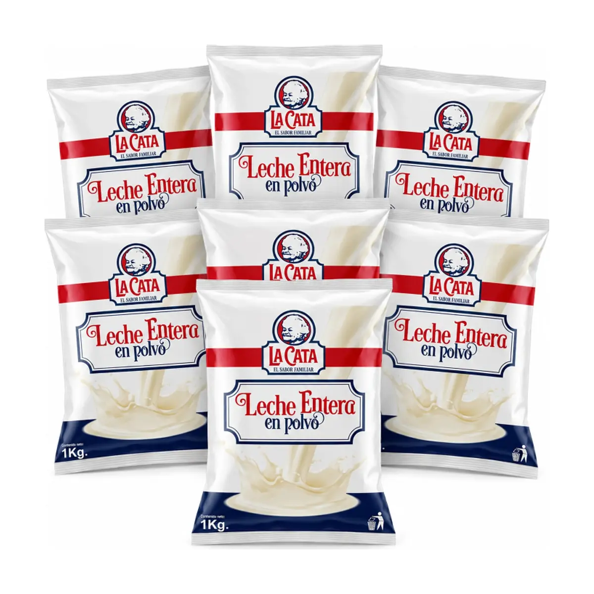 Leche en polvo entera La Cata ( 7 x 1 kg / 2.20 lb) - Imagen 1