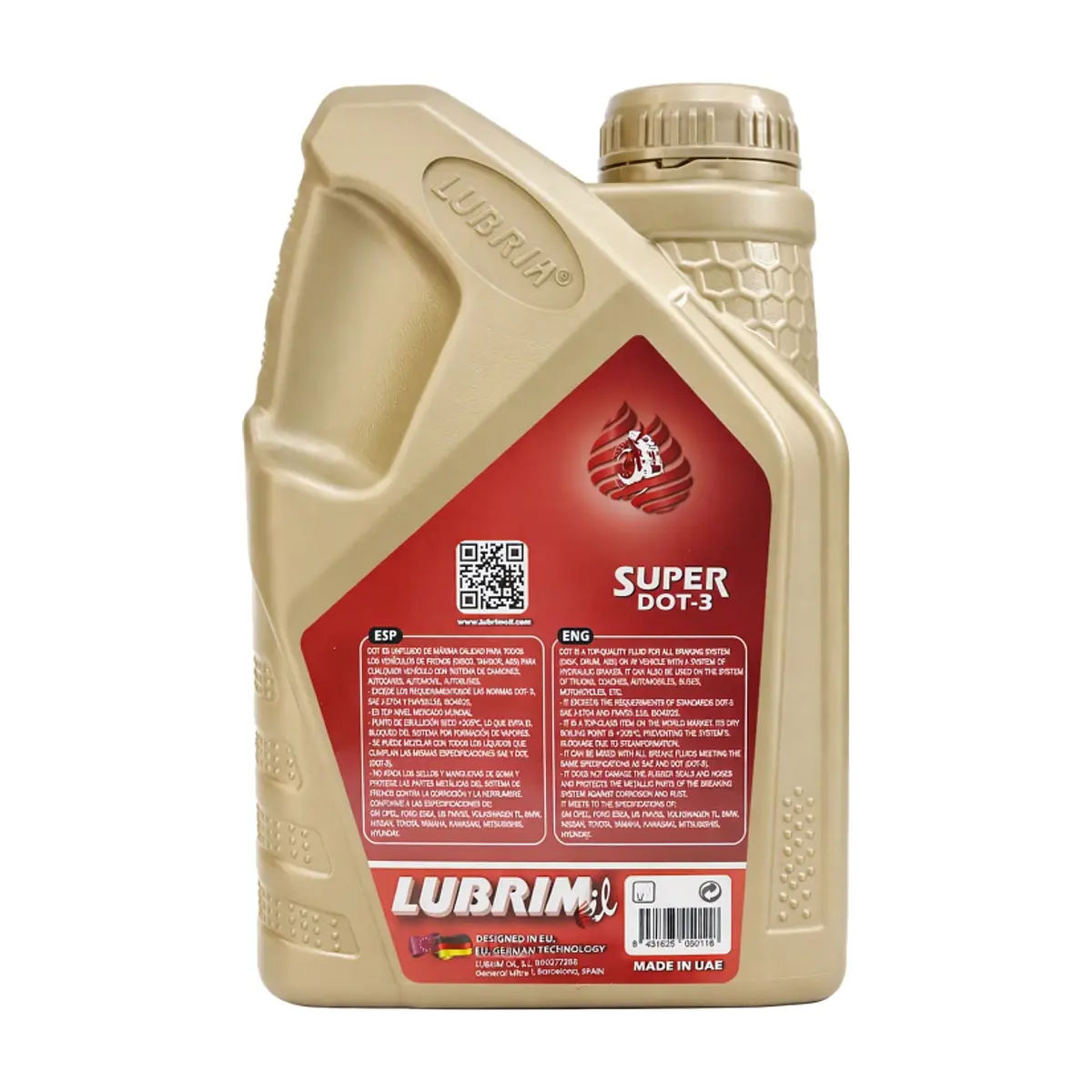 Líquido de frenos SAE-J-1703 Super Dot-3 Lubrim (1 L) - Thumbnail 2