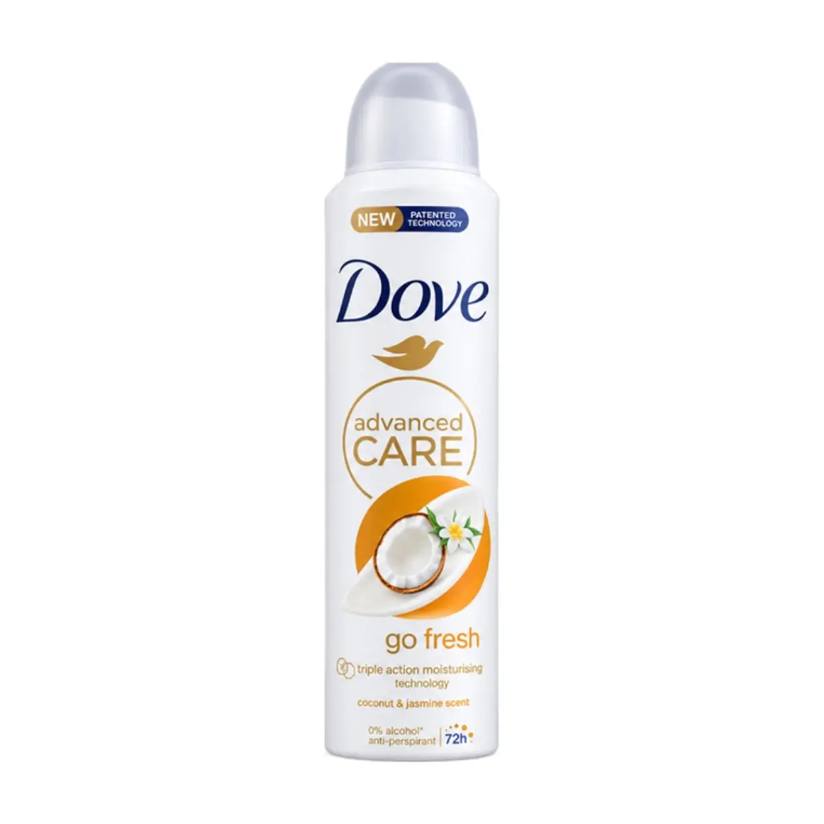 Desodorante en spray con aroma a coco y flor de jazmín Dove (150 ml)