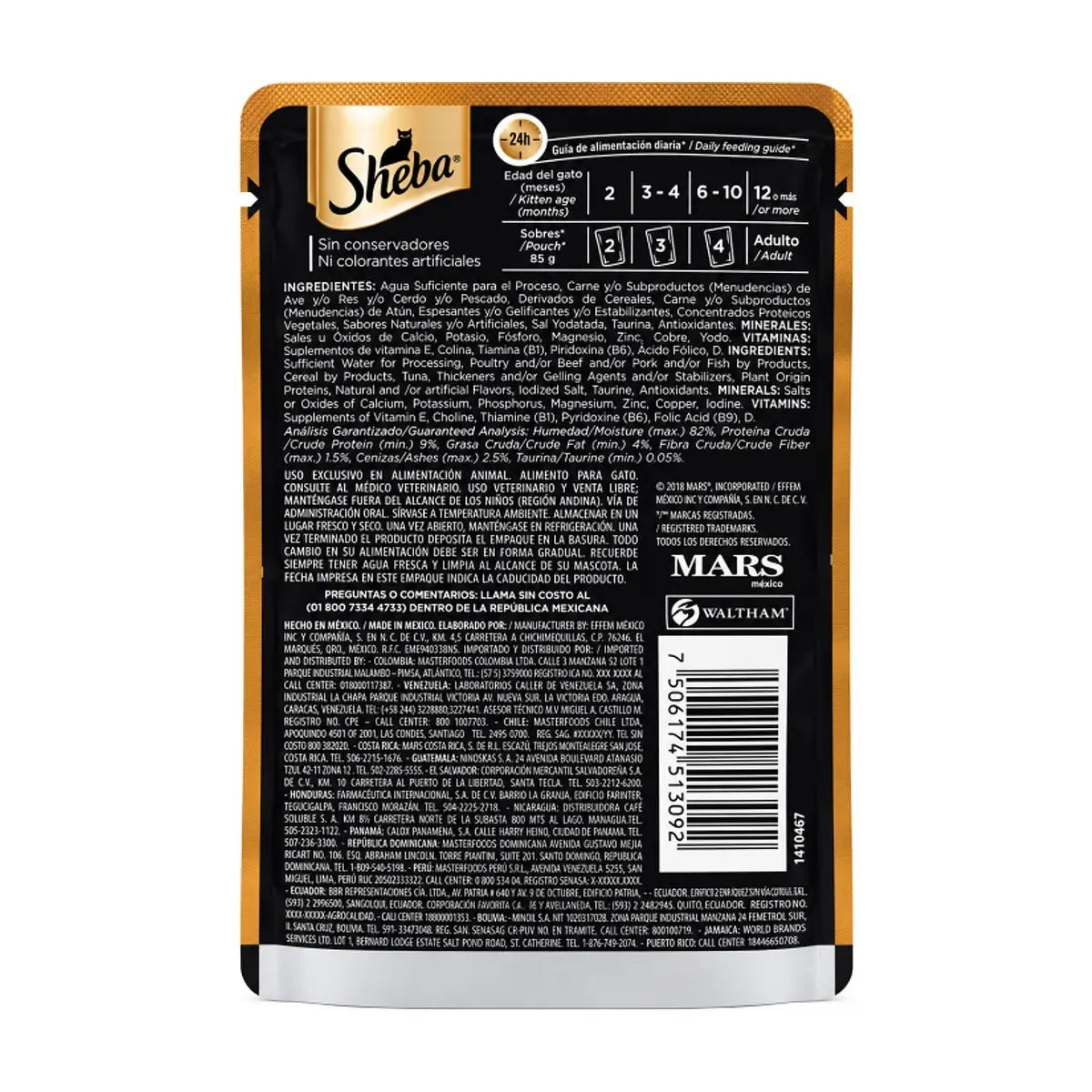 Comida para gaticos con atún marinado Sheba (85 g / 2.99 oz) - Miniatura 2