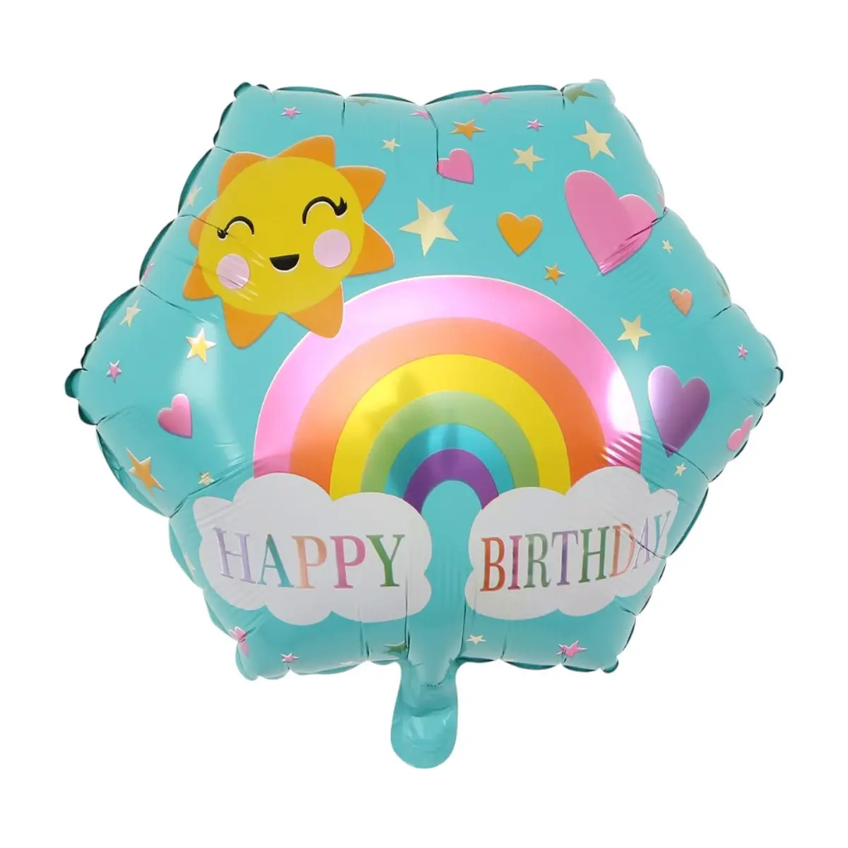 Globo de 18" hexagonal Happy birthday Balloon