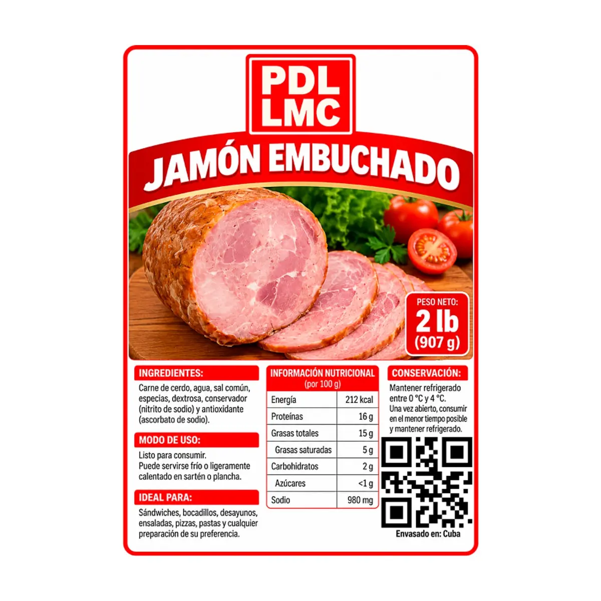 Jamón embuchado PDL LMC (907 g / 2 lb) - Thumbnail 3