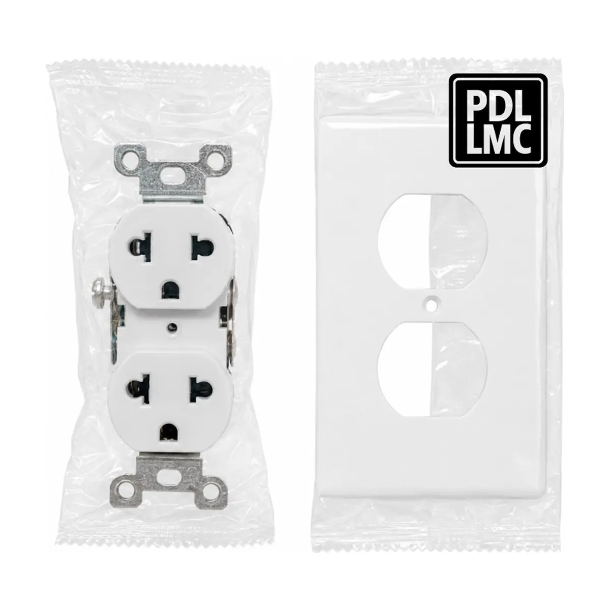 Tomacorriente doble con puesta a tierra de 15A – 125V PDL LMC - Thumbnail 2