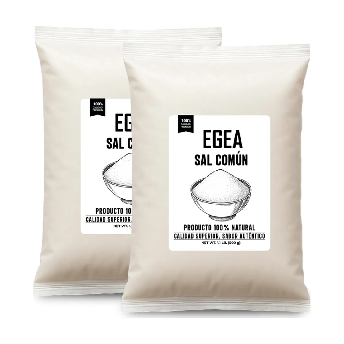 Sal común EGEA (2 x 500 g / 1.1 lb)