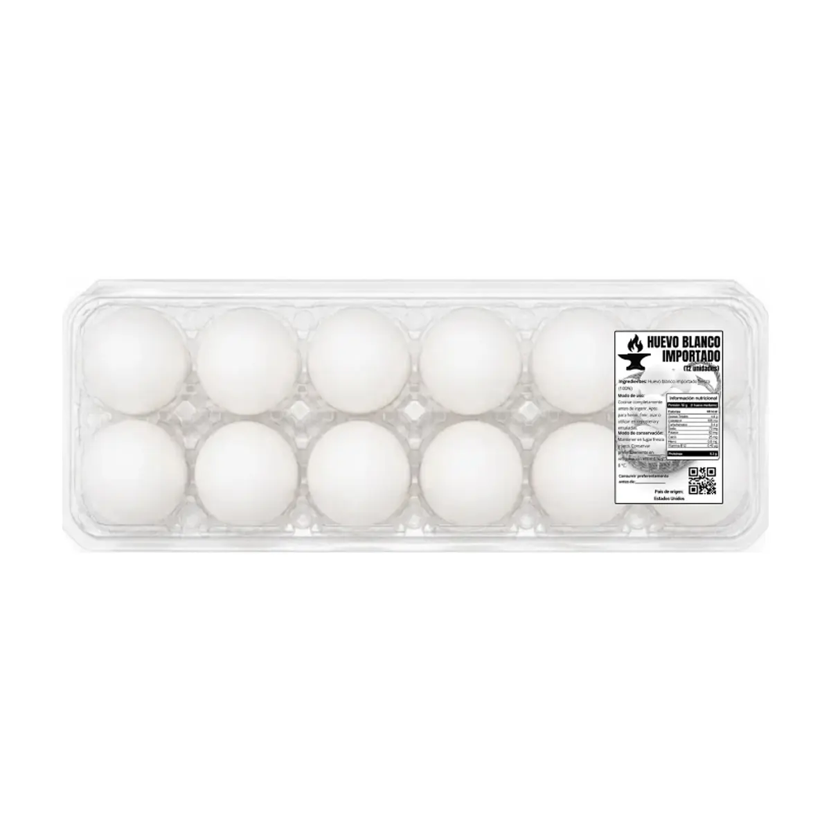 Huevos blanco importado Yunque (12 U) - Thumbnail 4