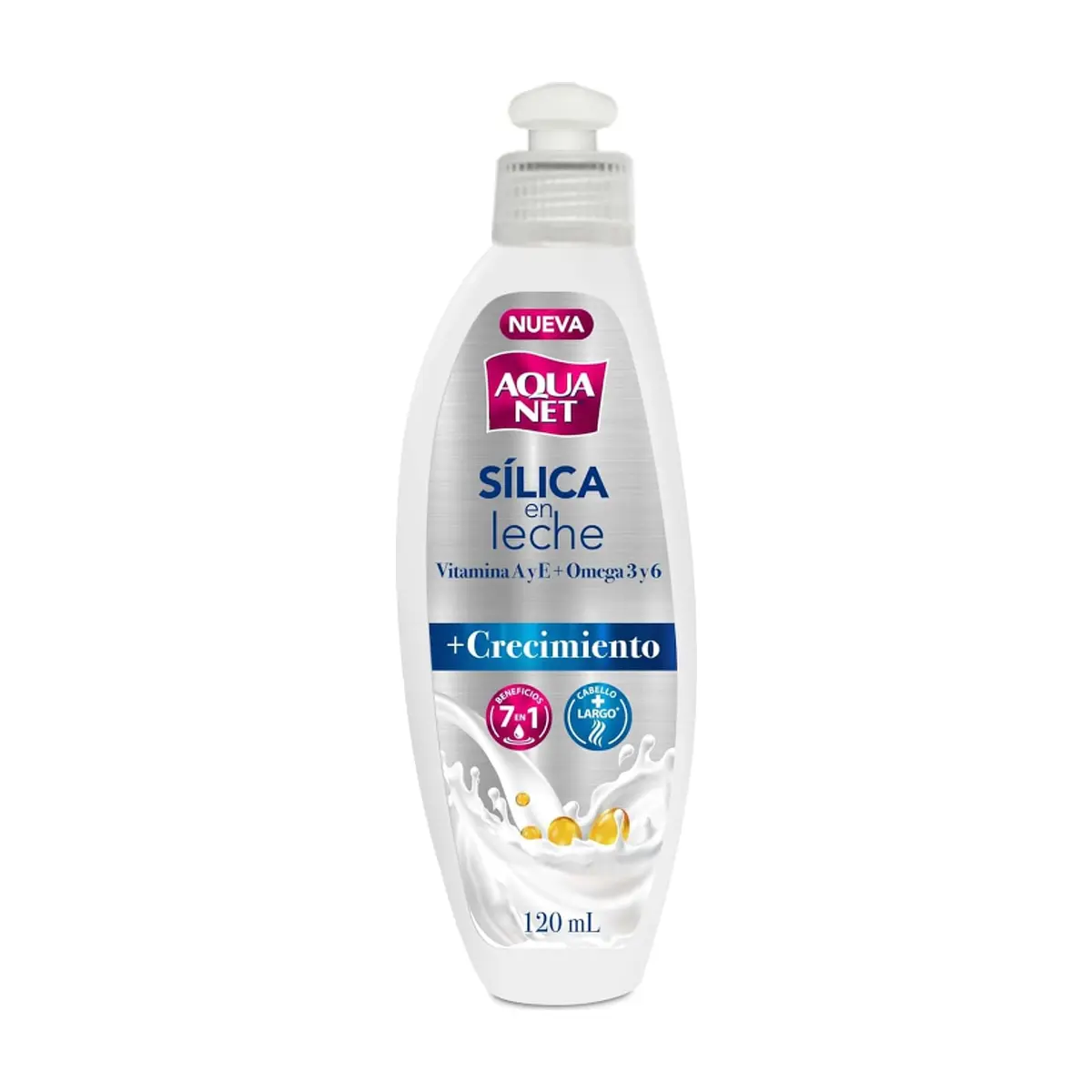 Sílica en leche para el cabello Aqua Net (120 ml)