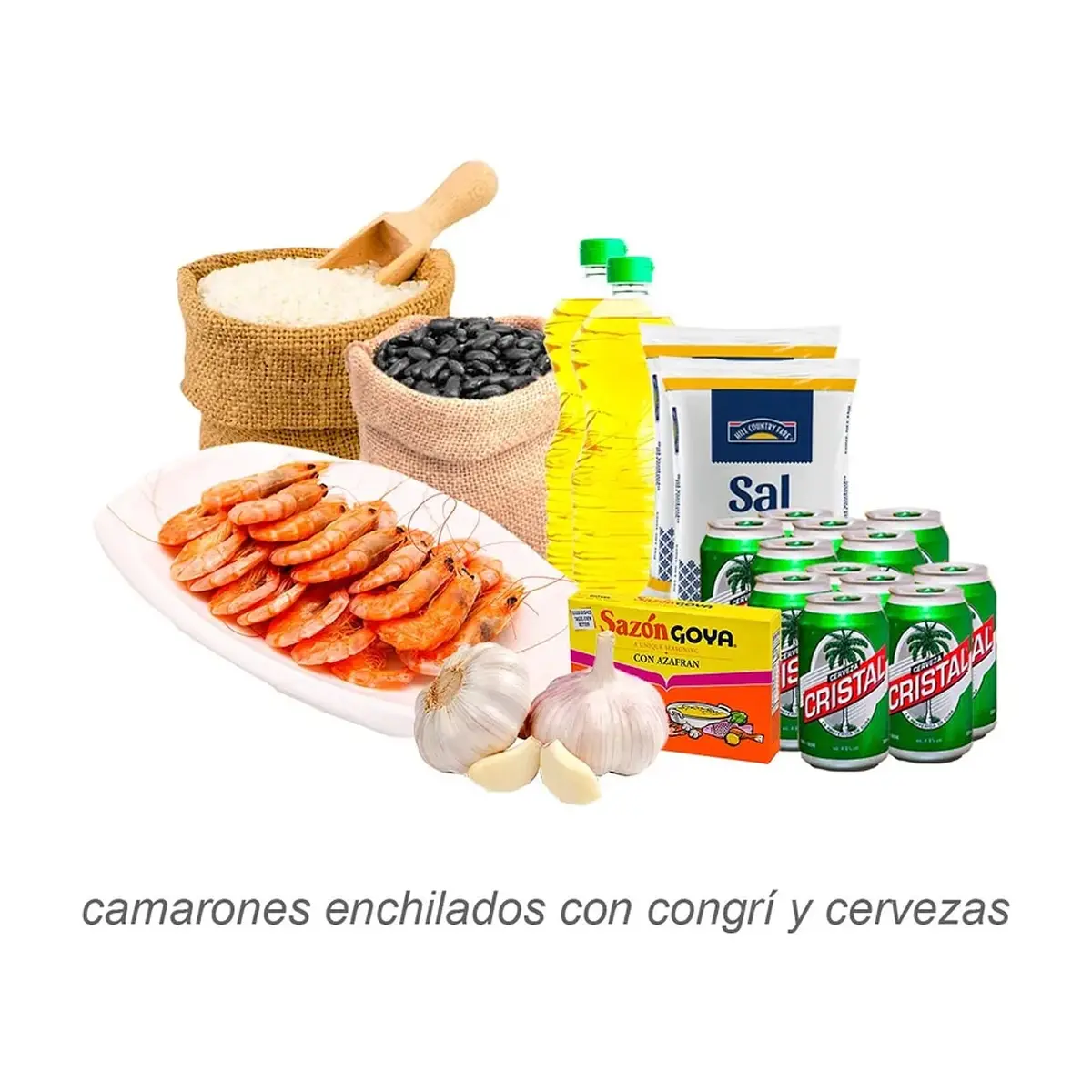 Combo Camarones  Enchilados