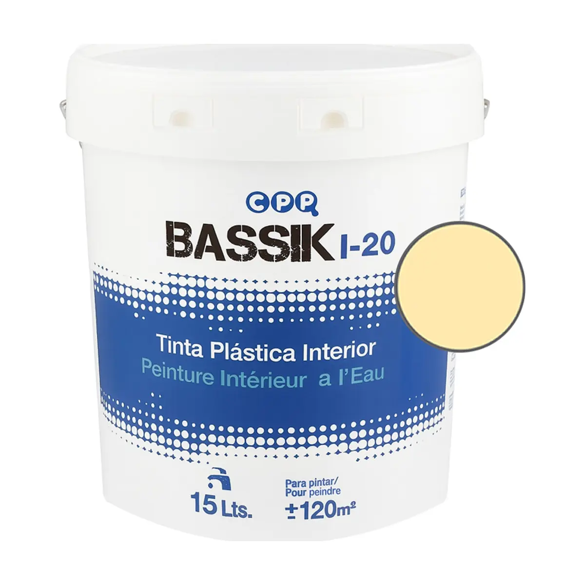 Pintura plástica interior marfil Bassik (15 L)