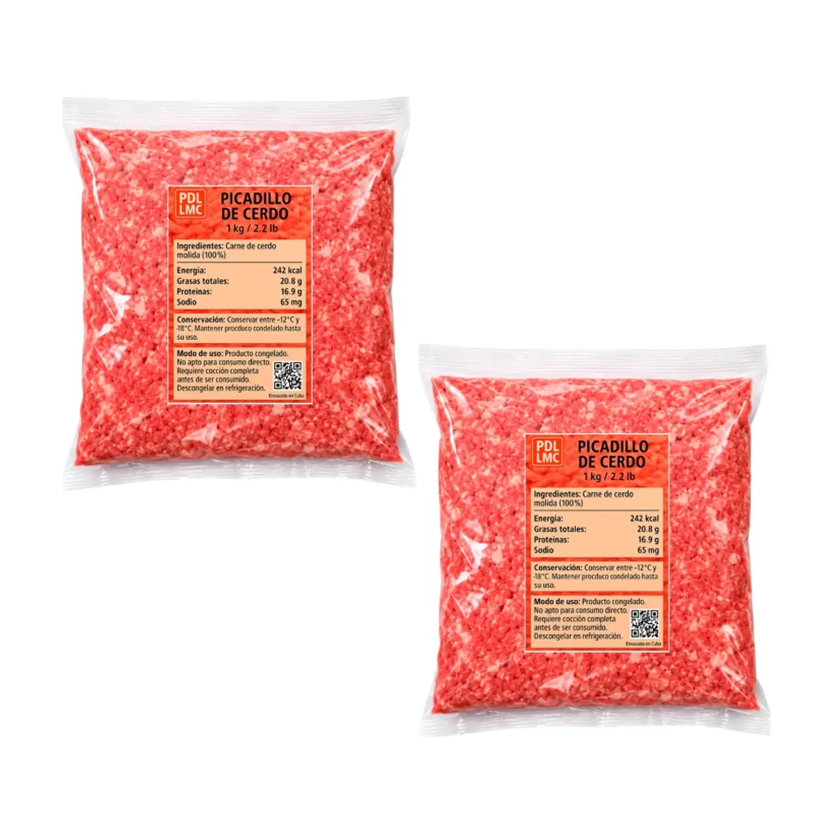 Picadillo de cerdo PDL LMC (2 x 1 kg / 2.2 lb)