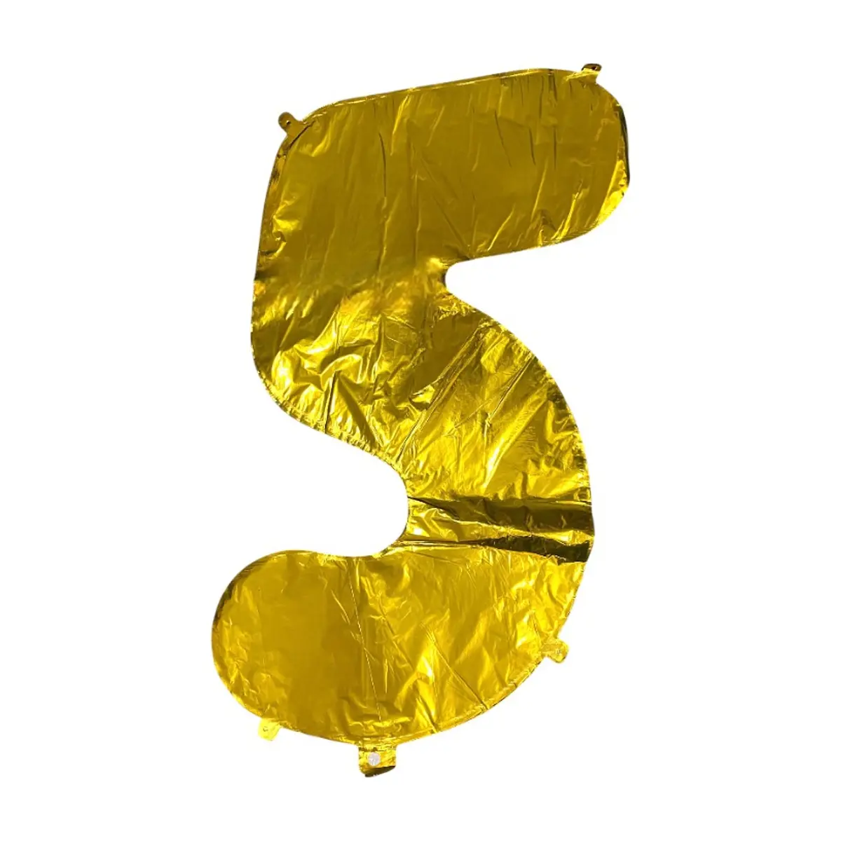 Globo dorado número 5 Balloon (16 pulgadas) - Thumbnail 3