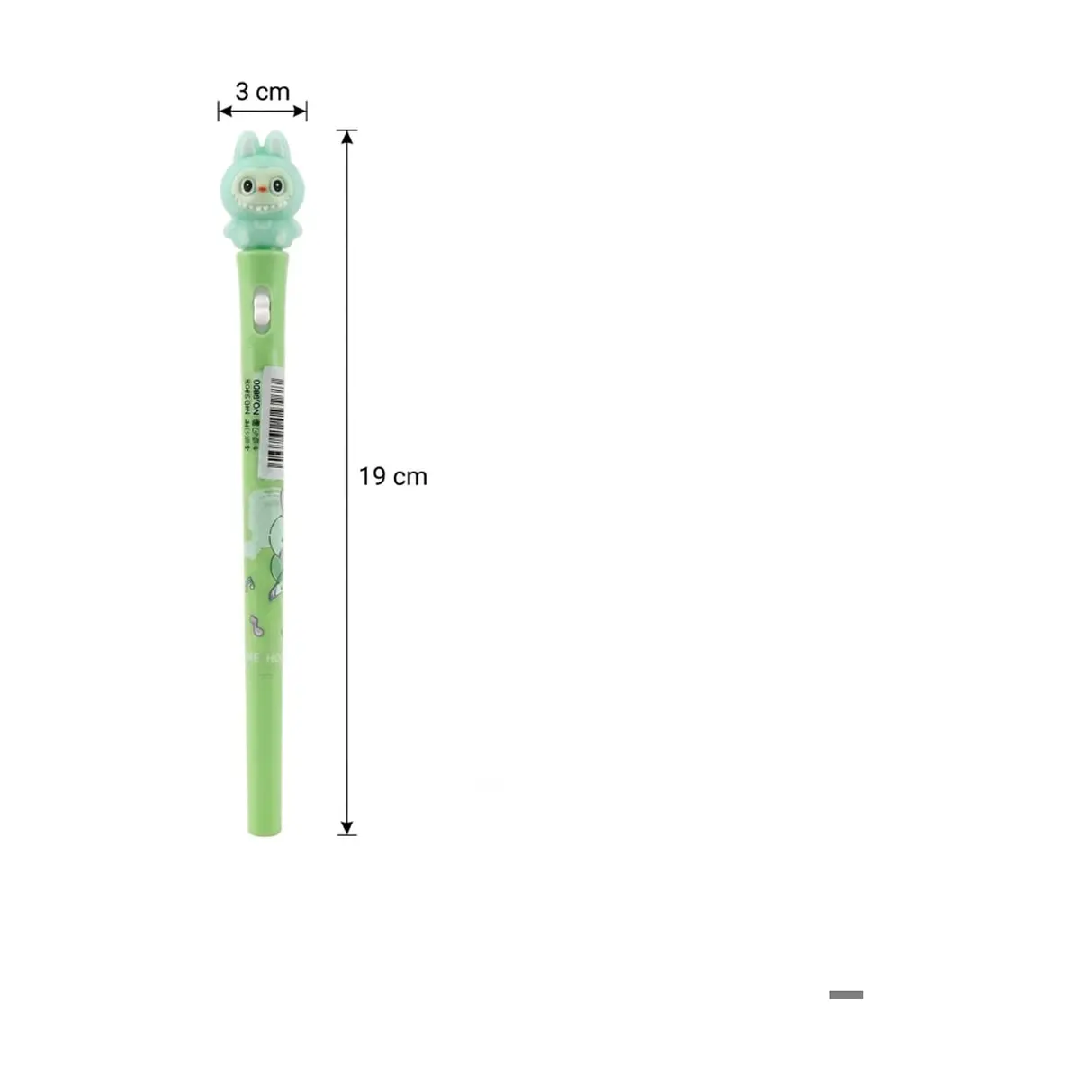 Bolígrafo de gel verde diseño de Labubu Gutza - Miniatura 2